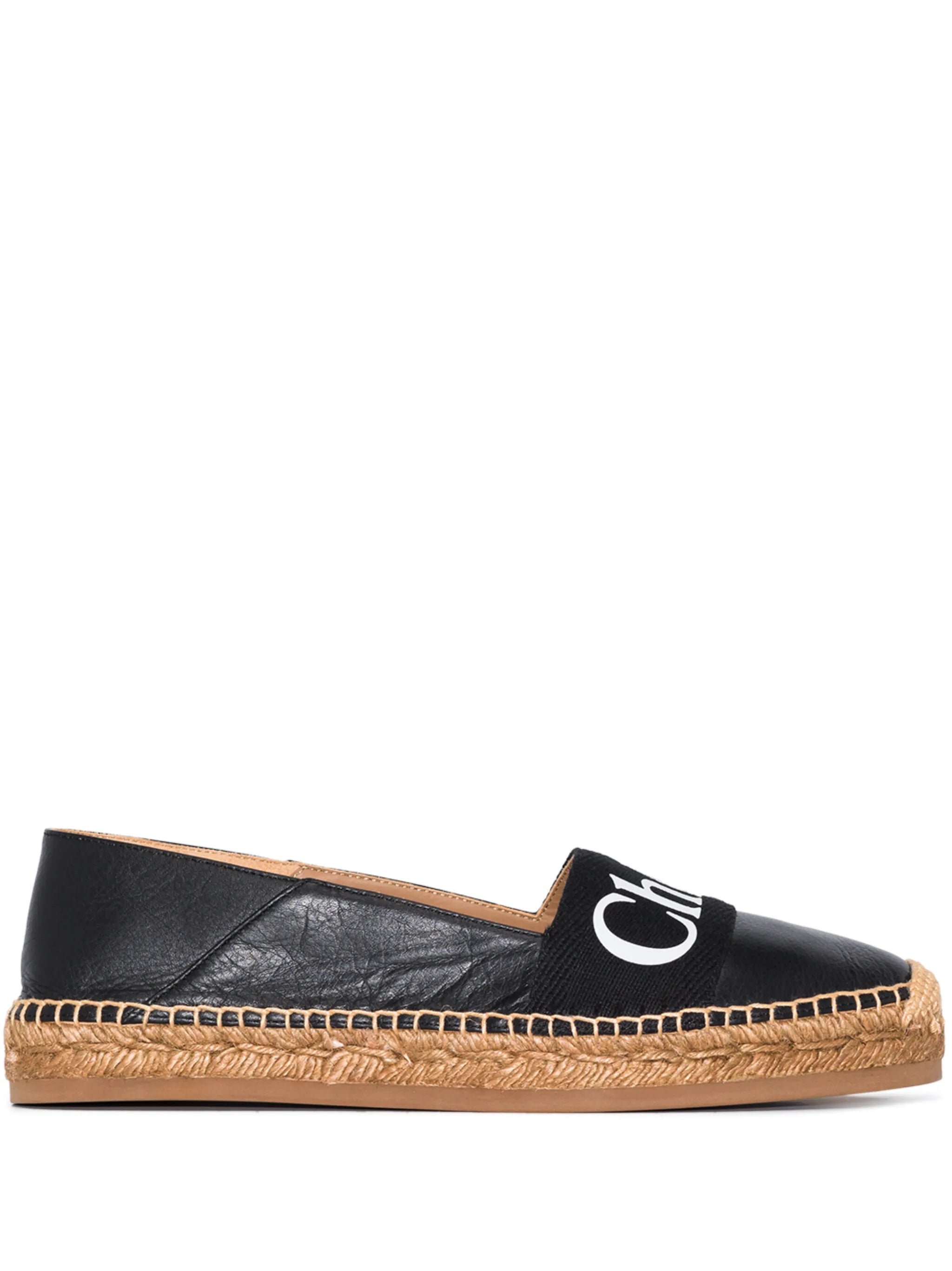 Woody logo print espadrilles