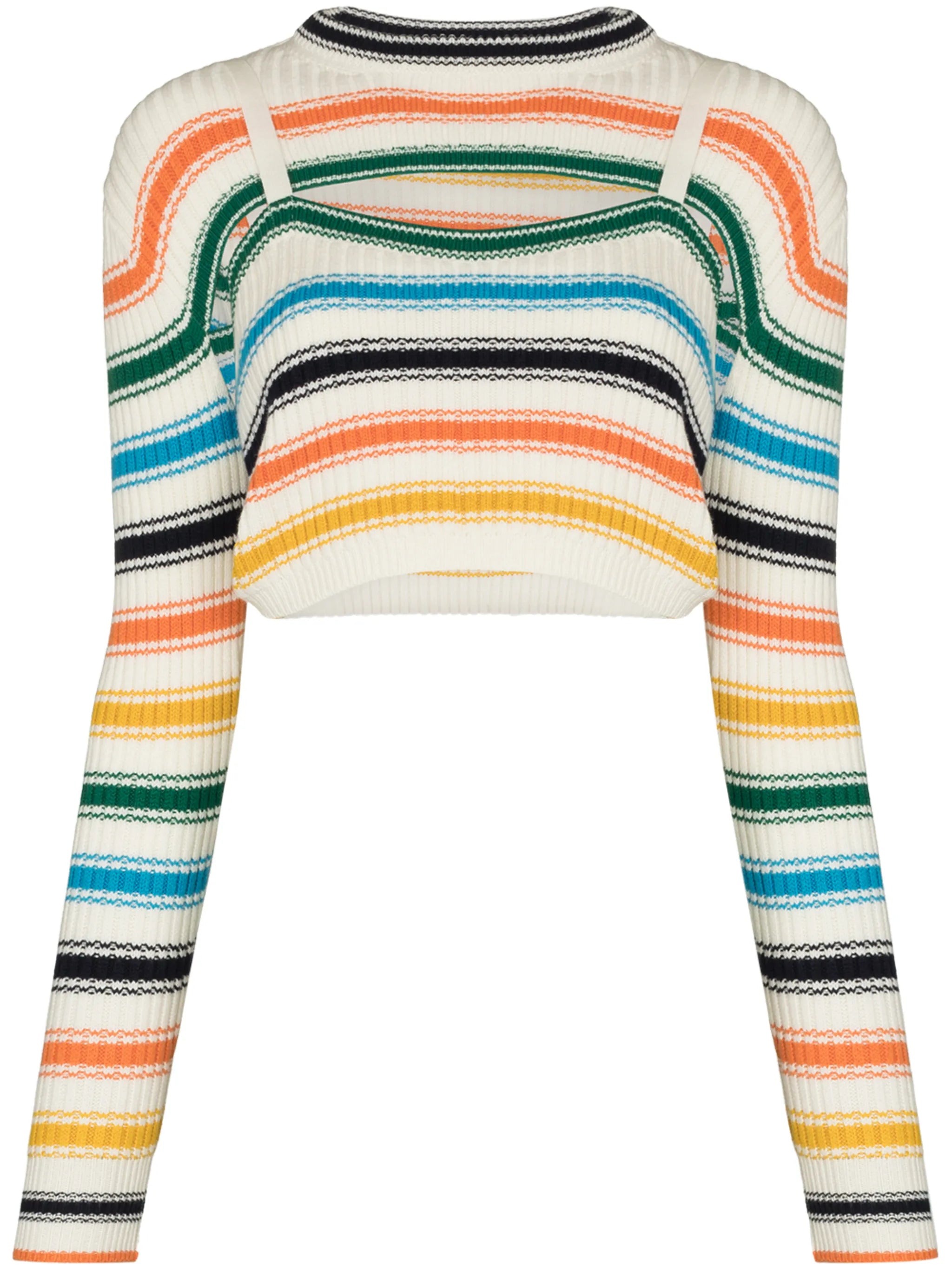 Thousand In One Ways stripe-pattern jumper