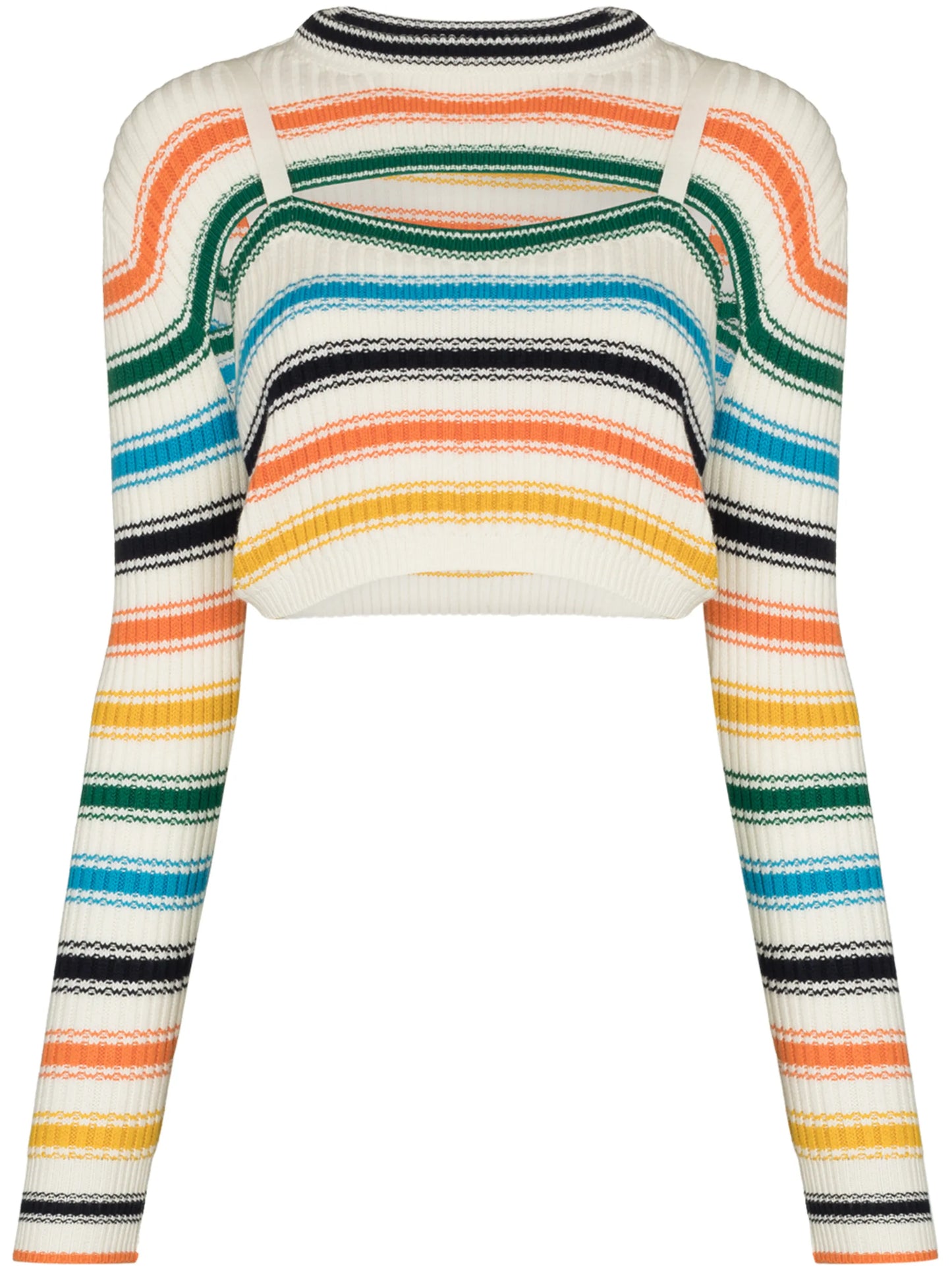 Thousand In One Ways stripe-pattern jumper
