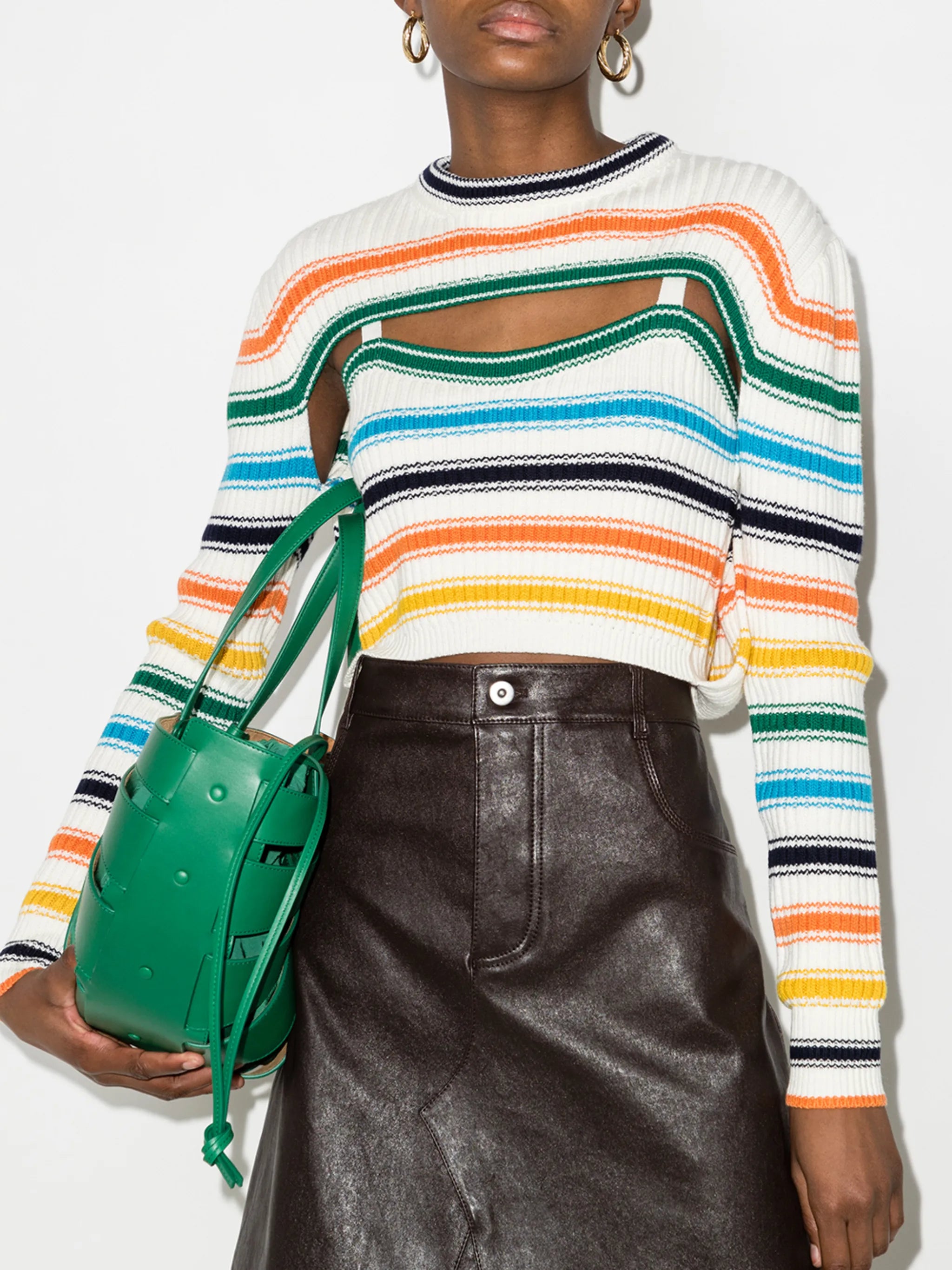 Thousand In One Ways stripe-pattern jumper