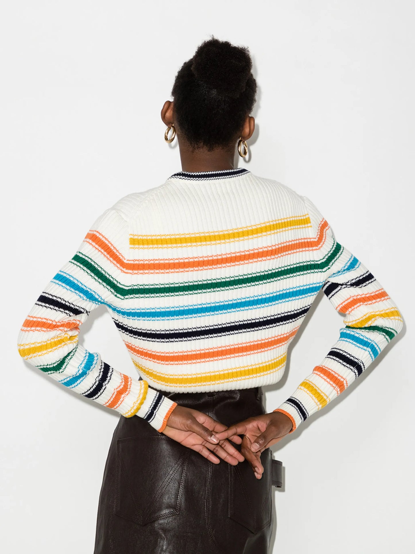 Thousand In One Ways stripe-pattern jumper