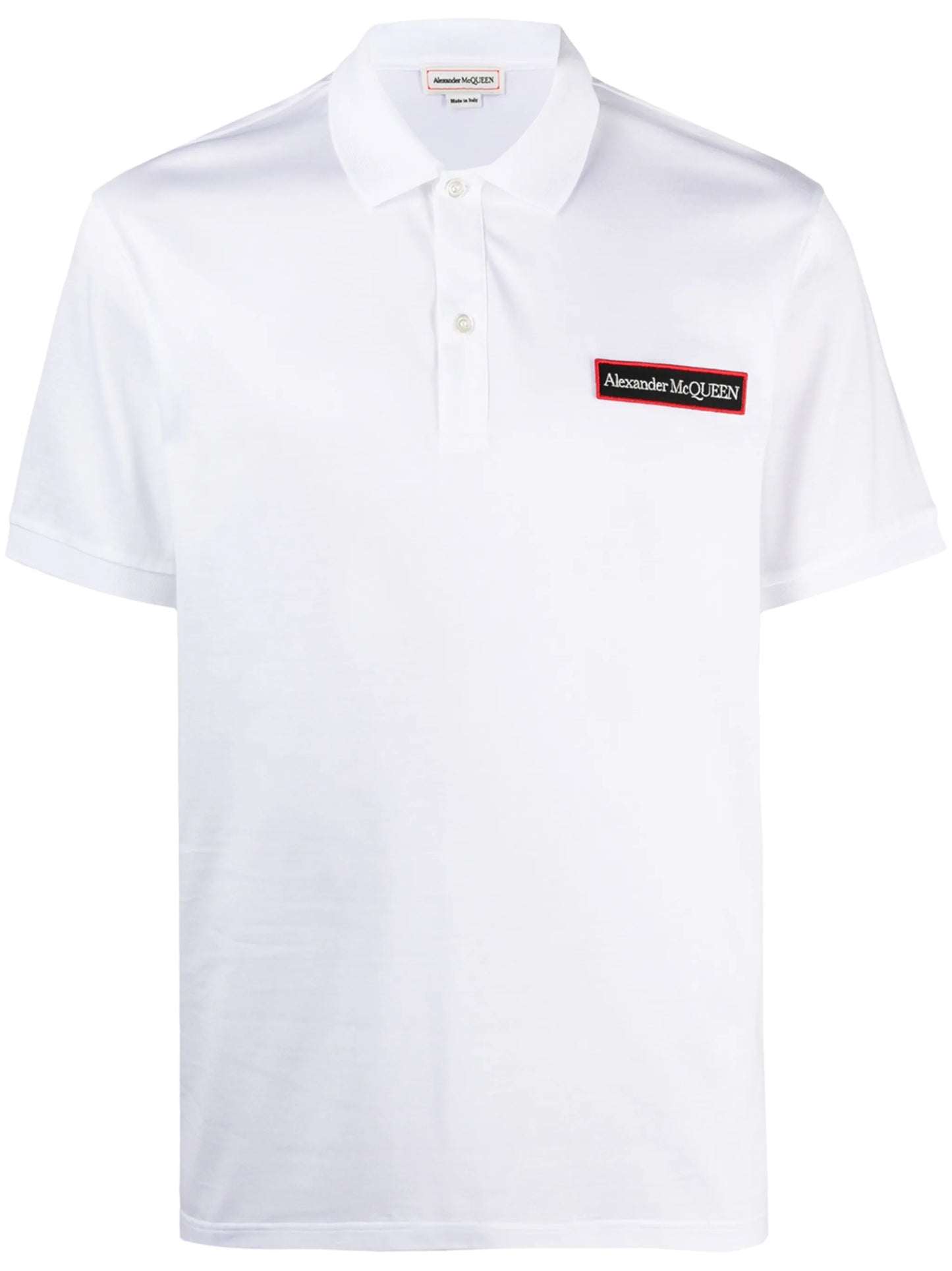 logo patch cotton polo shirt