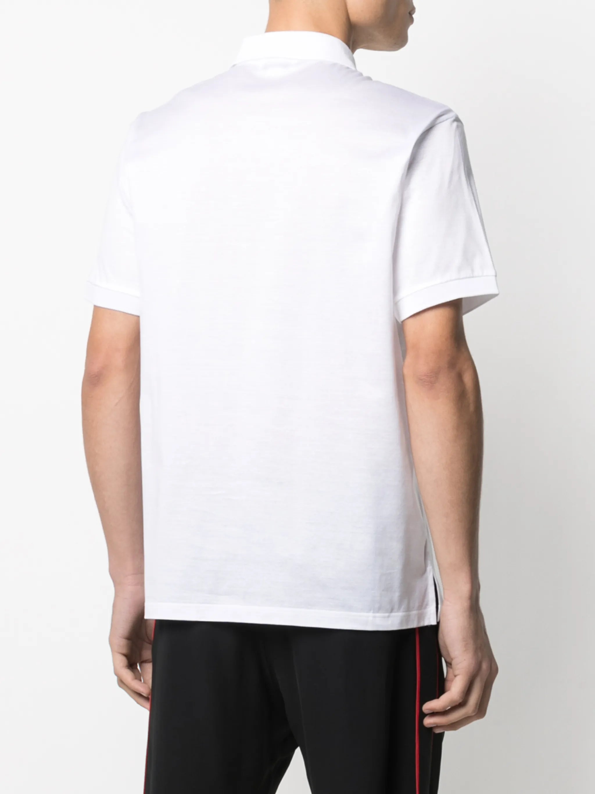 logo patch cotton polo shirt
