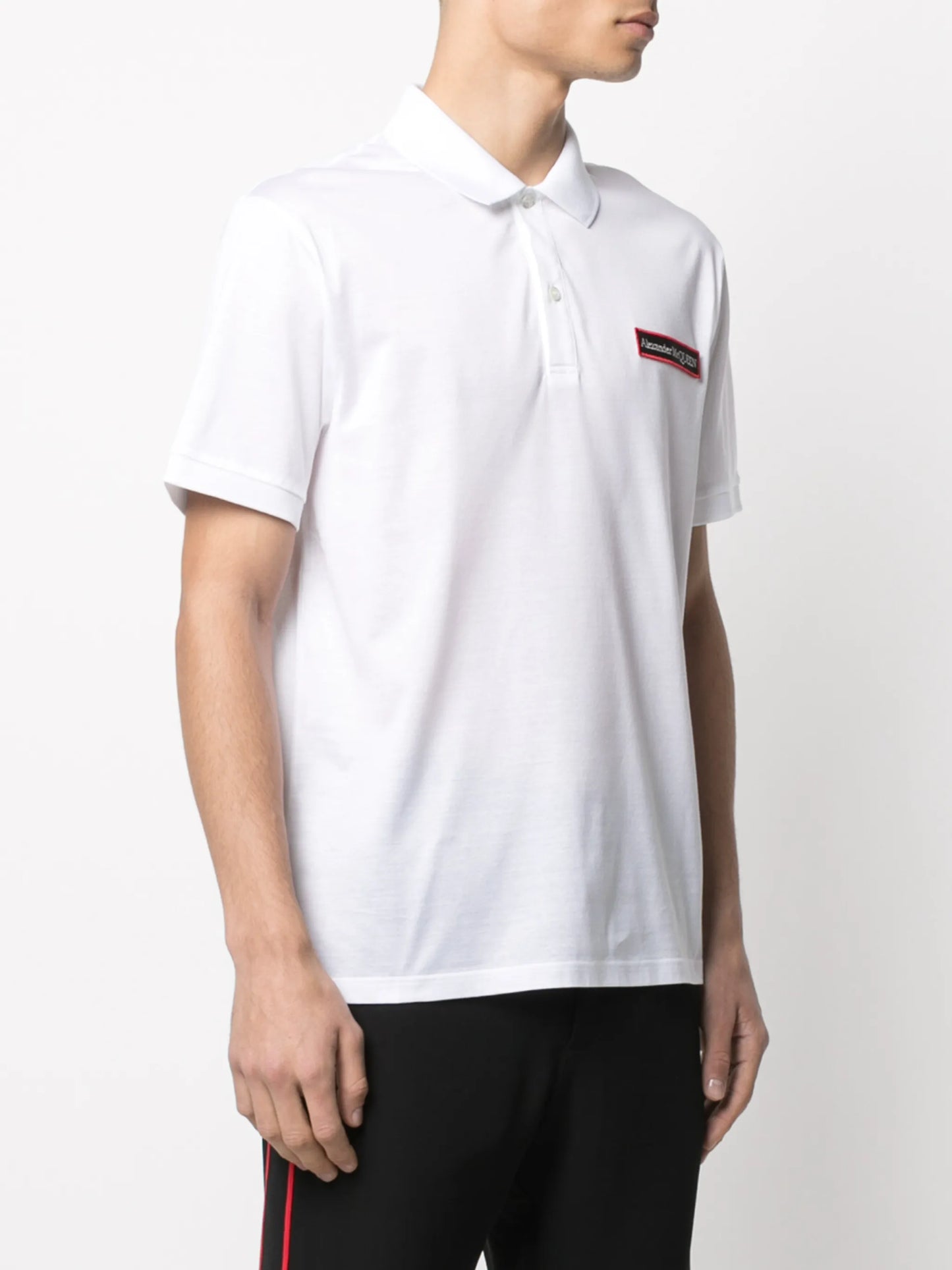 logo patch cotton polo shirt