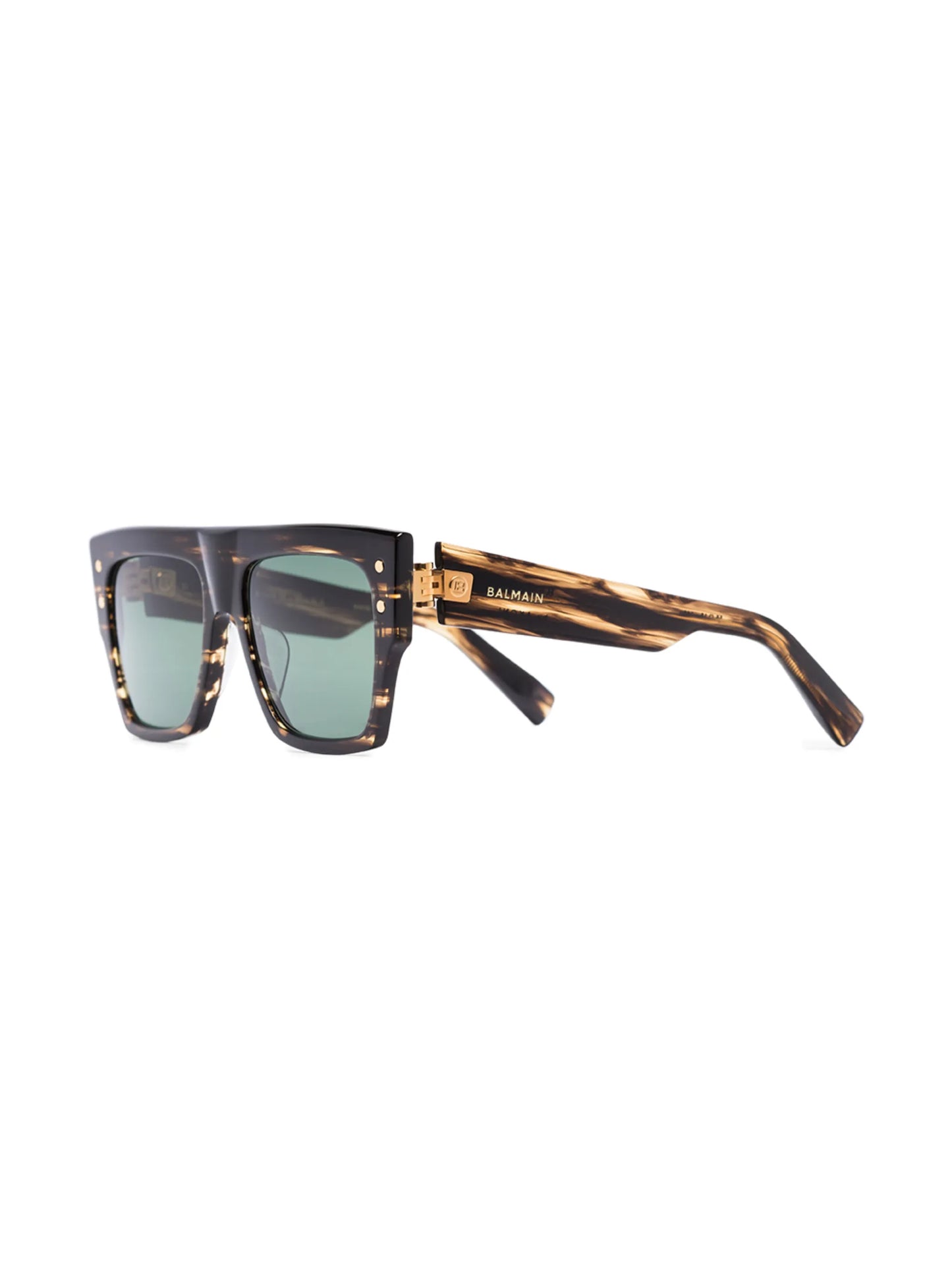 tortoiseshell square-frame sunglasses