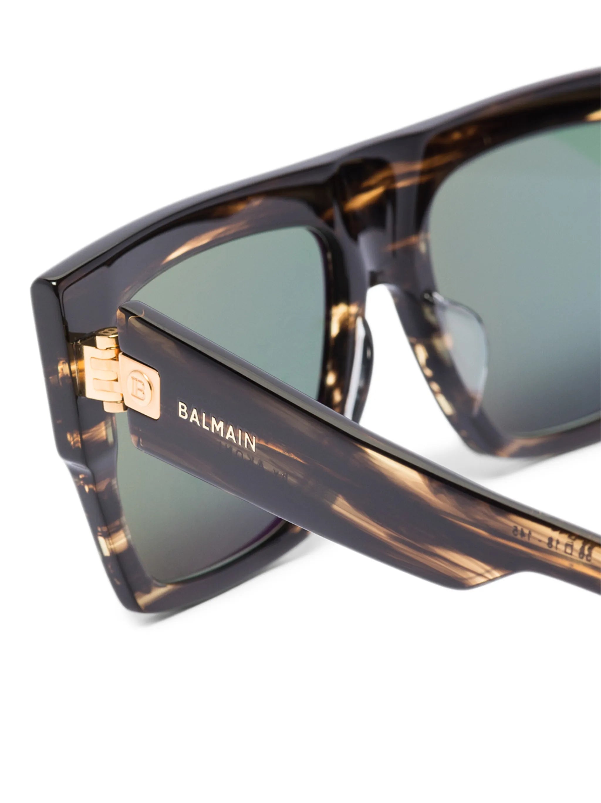 tortoiseshell square-frame sunglasses