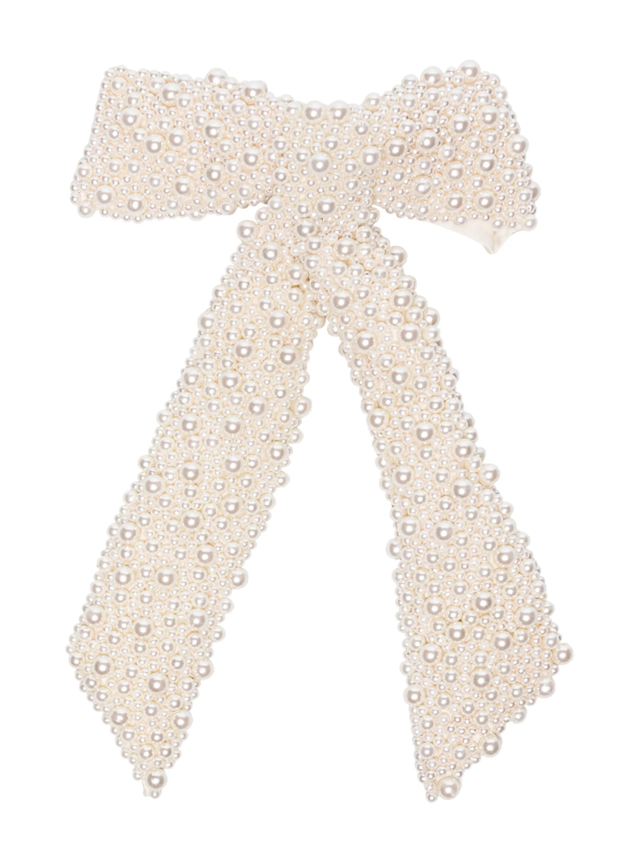 Bailey pearl bow hair clip