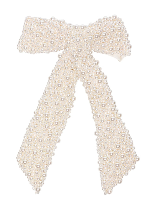 Bailey pearl bow hair clip