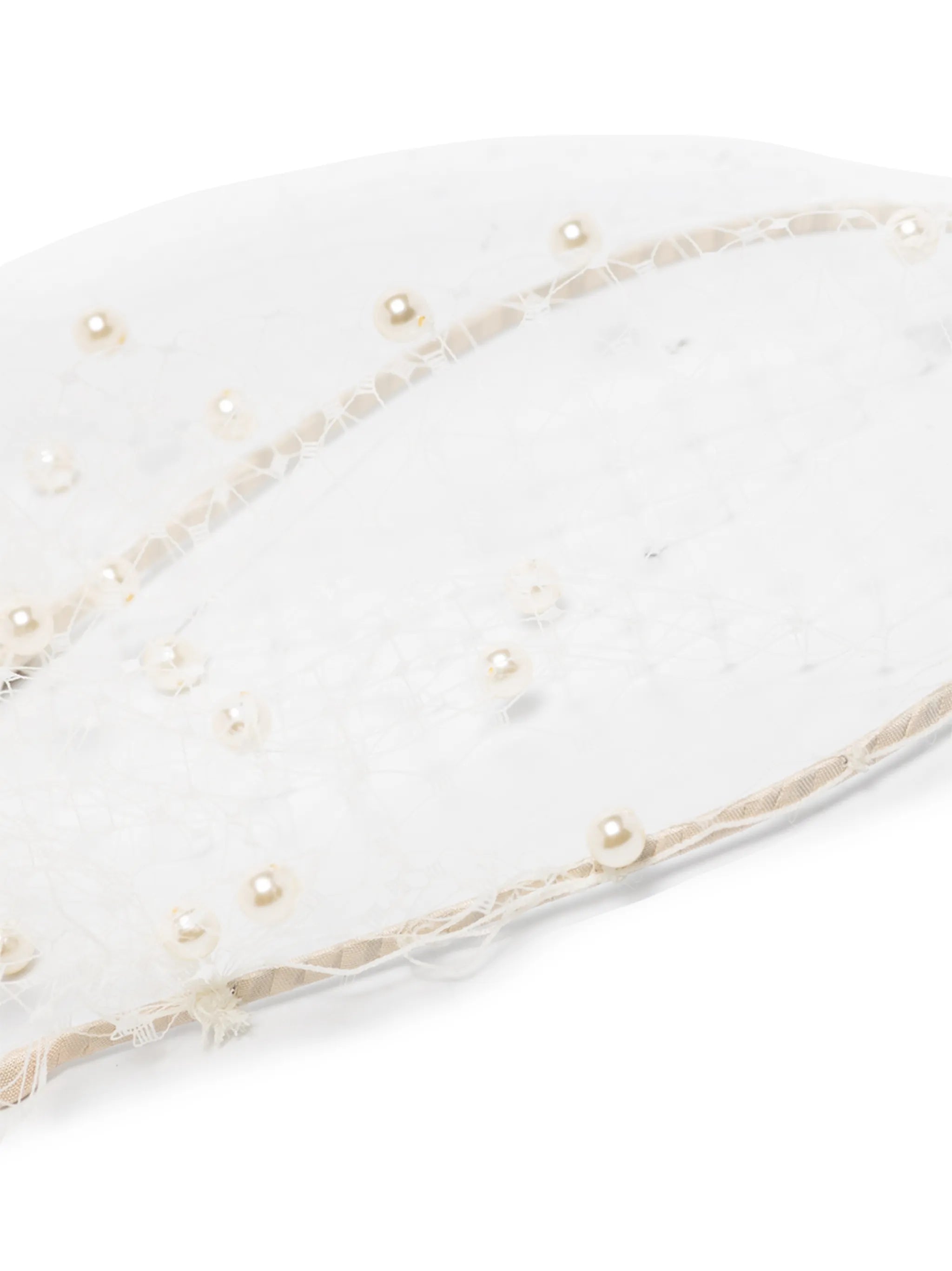 Violette pearl-embellished veil headband