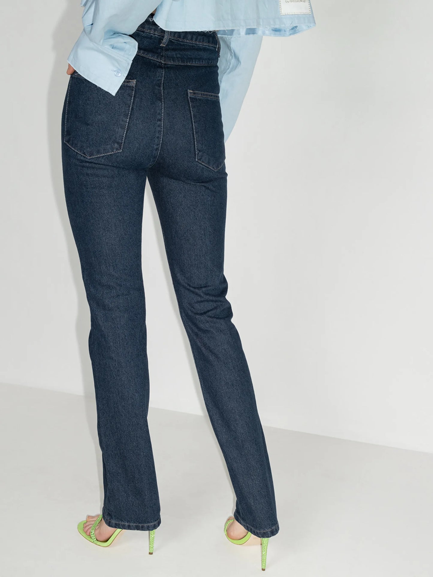 Jada zip-ankle flared jeans