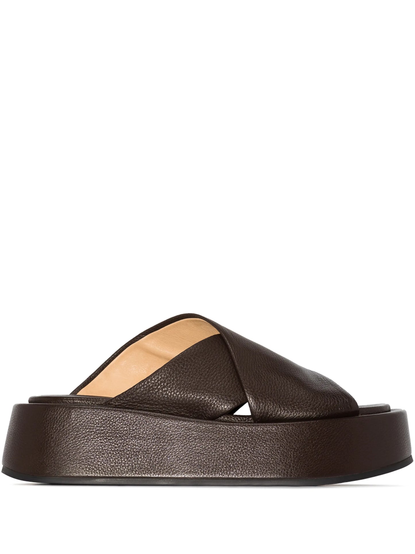 crossover strap 50mm flatform sandals
