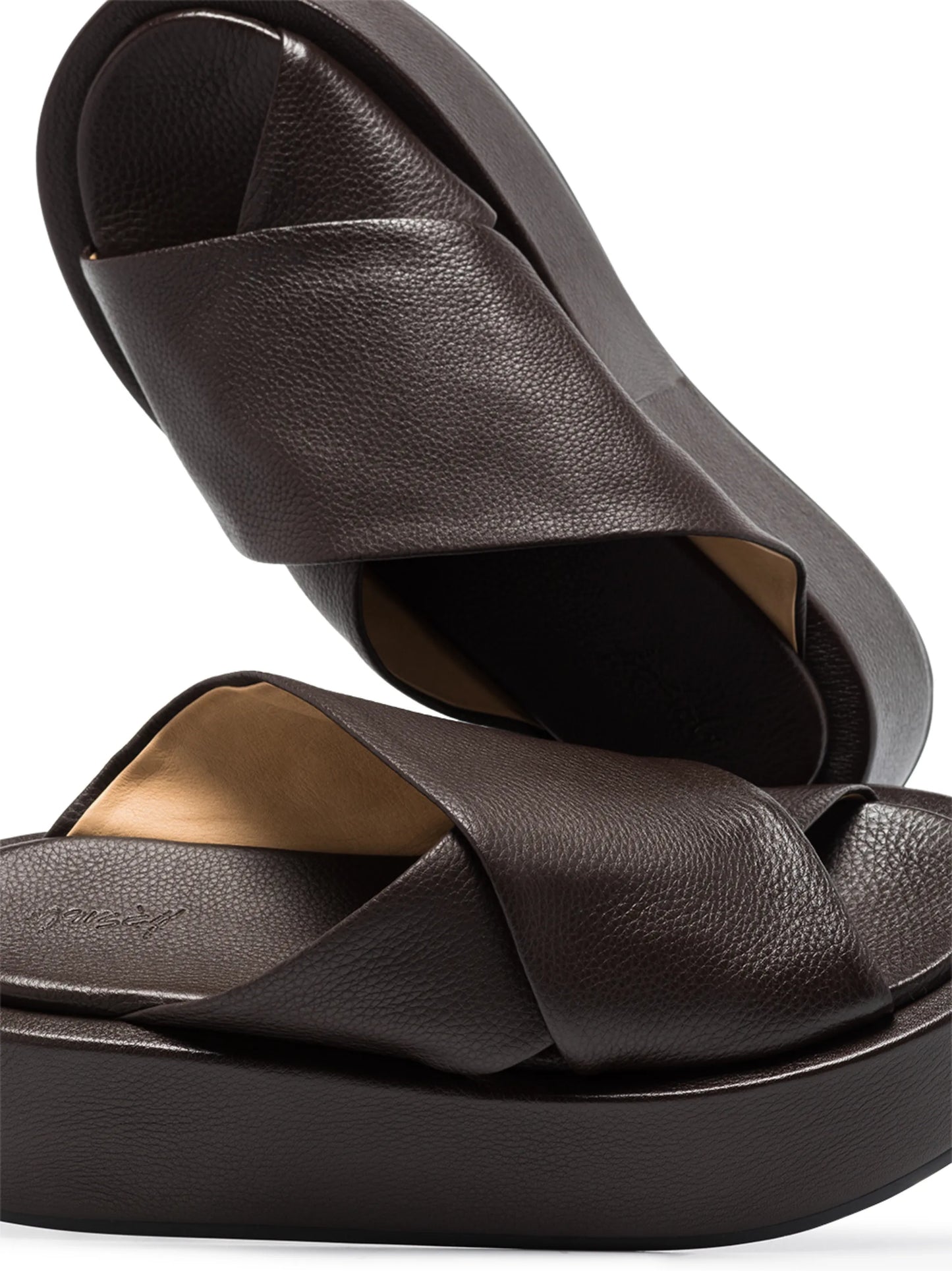crossover strap 50mm flatform sandals