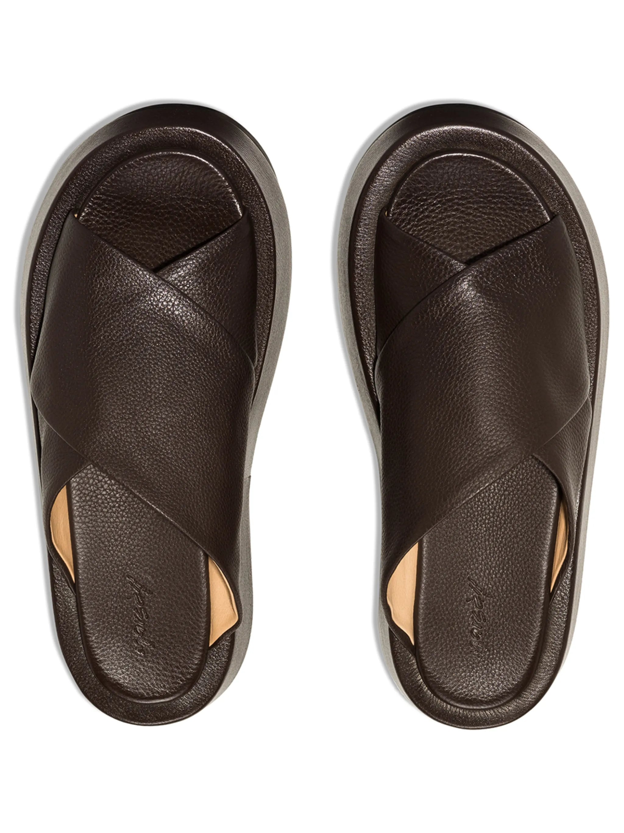 crossover strap 50mm flatform sandals