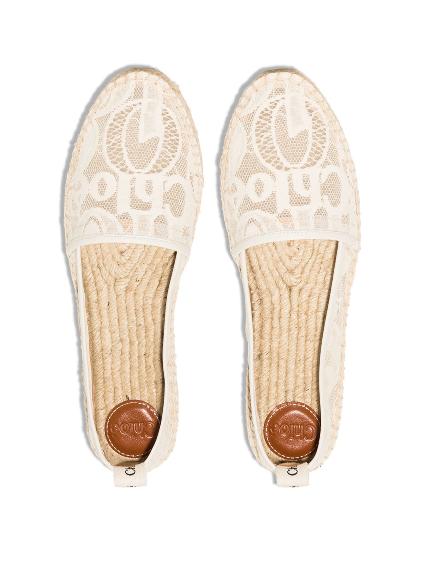 Woody lace-logo espadrilles