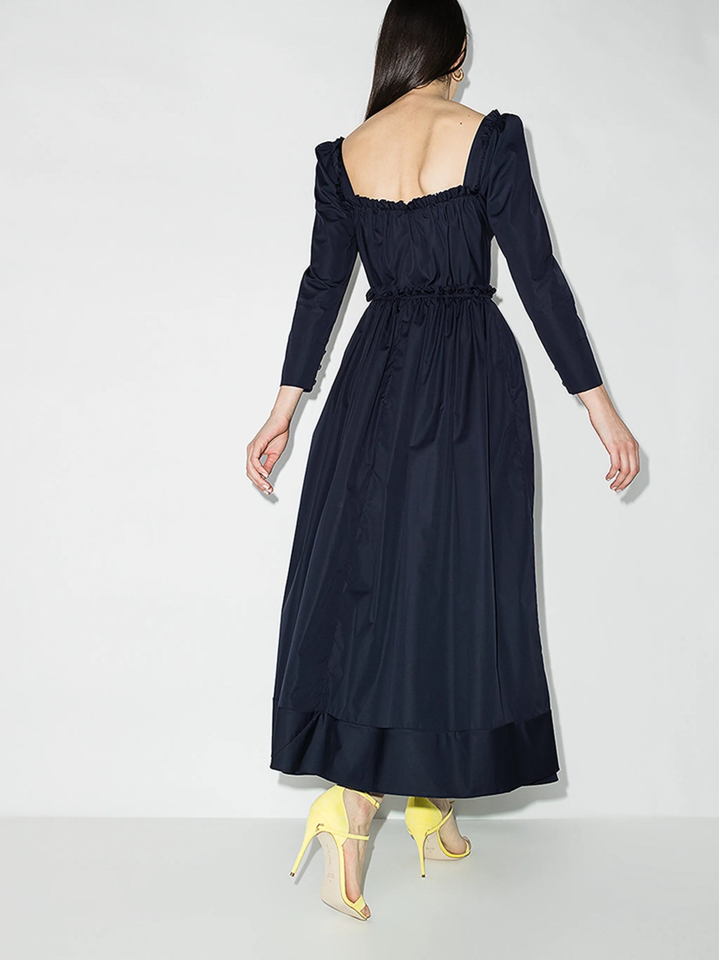 Winter Garden Party cotton midi dress