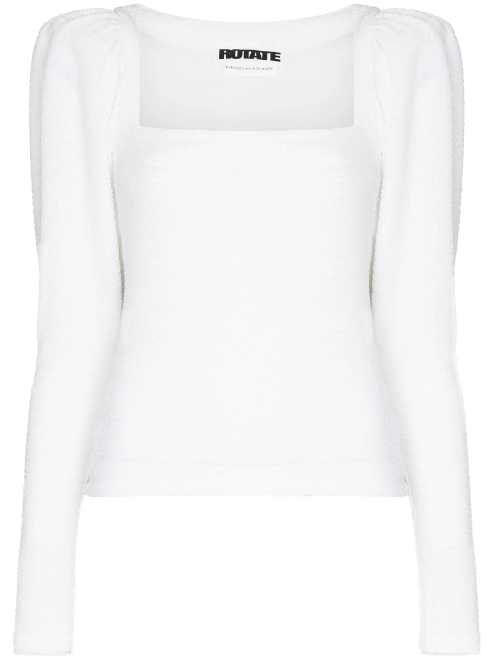 Stevie square-neck long-sleeve top
