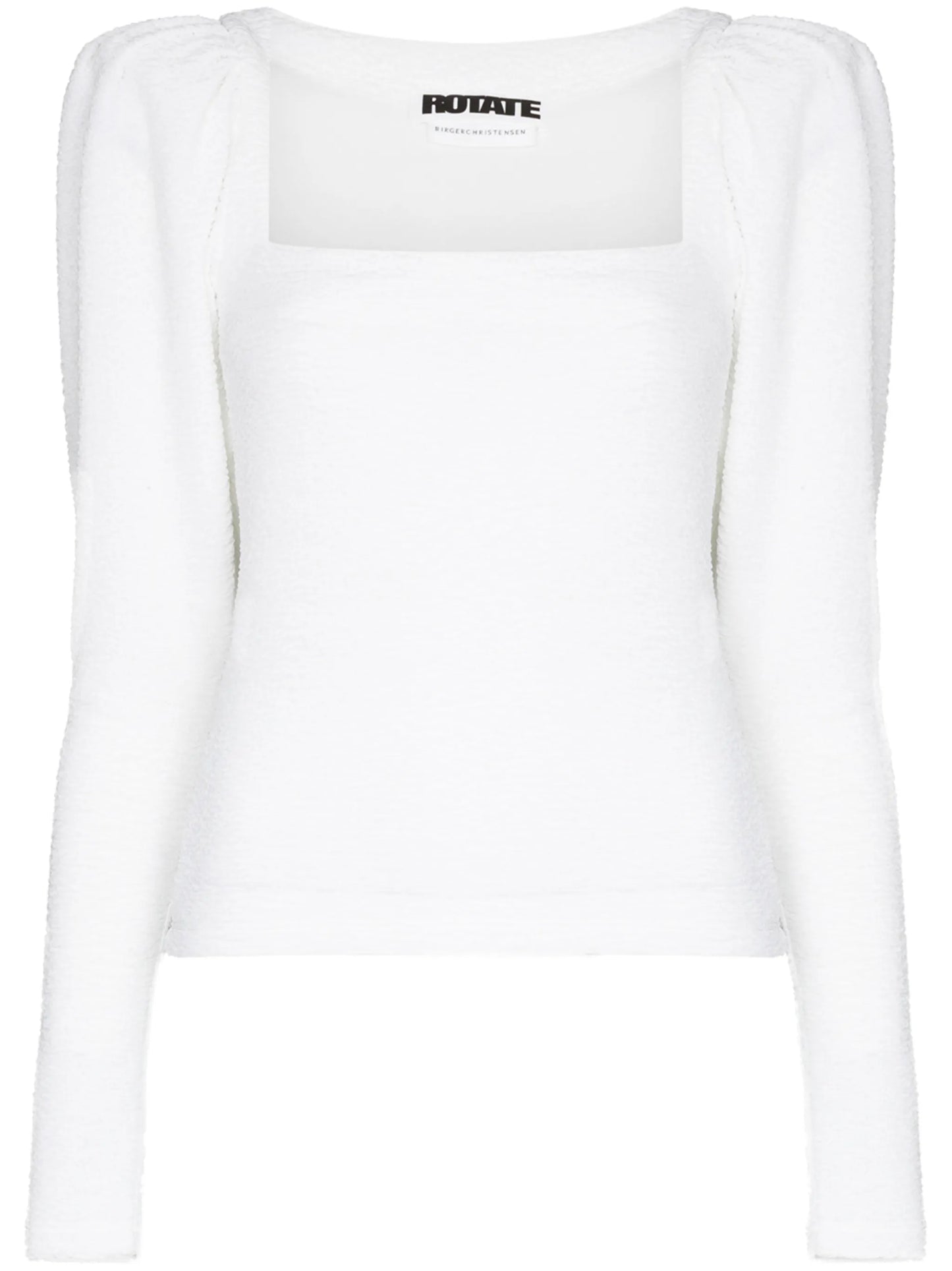 Stevie square-neck long-sleeve top