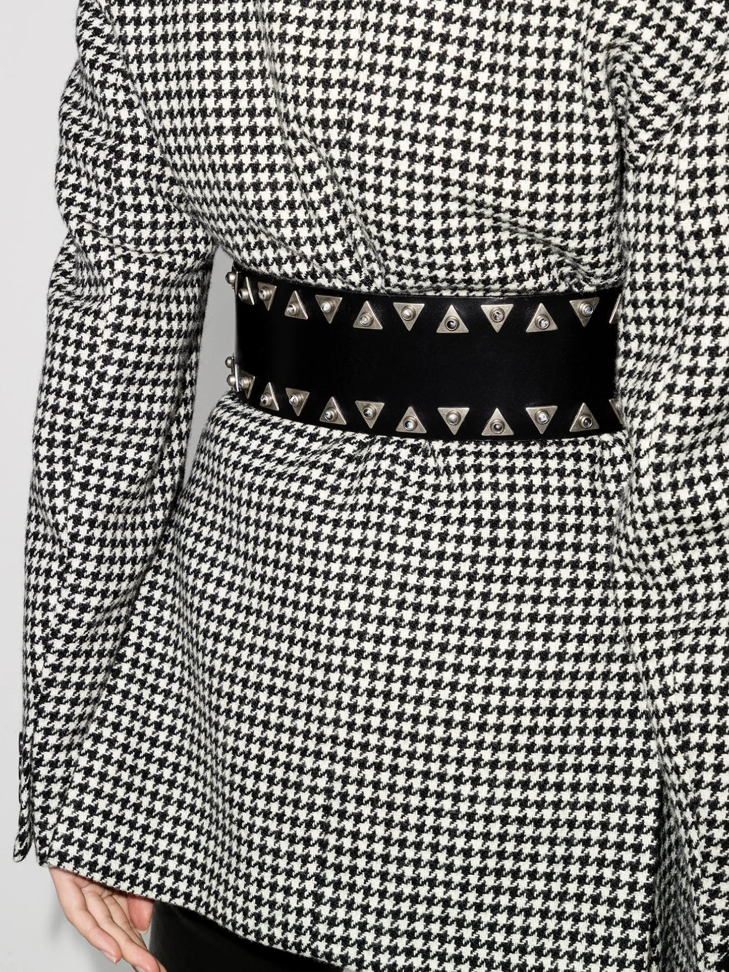 adjustable studded waist belt