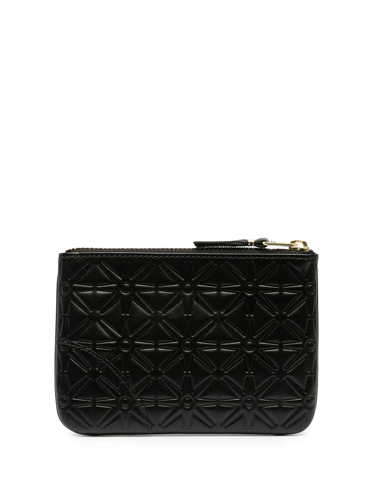 geometric-debossed wallet