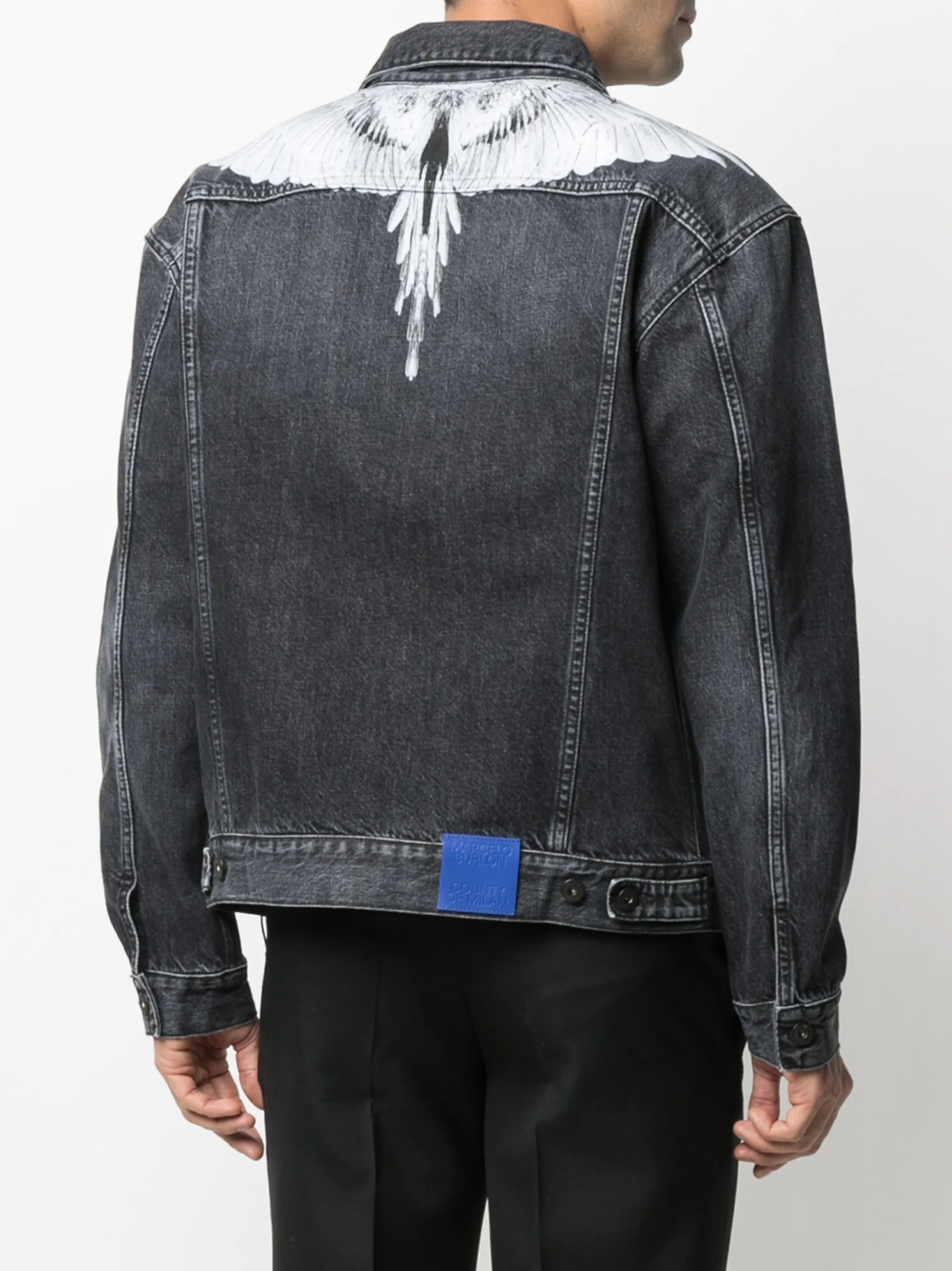 button-front denim jacket