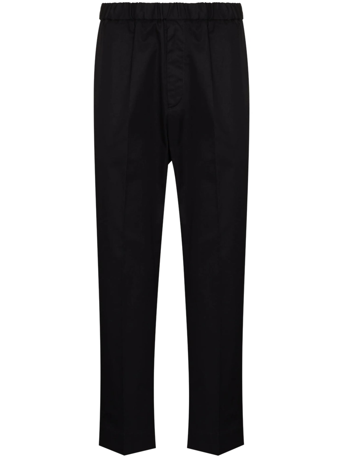 elasticated waistband tapered trousers