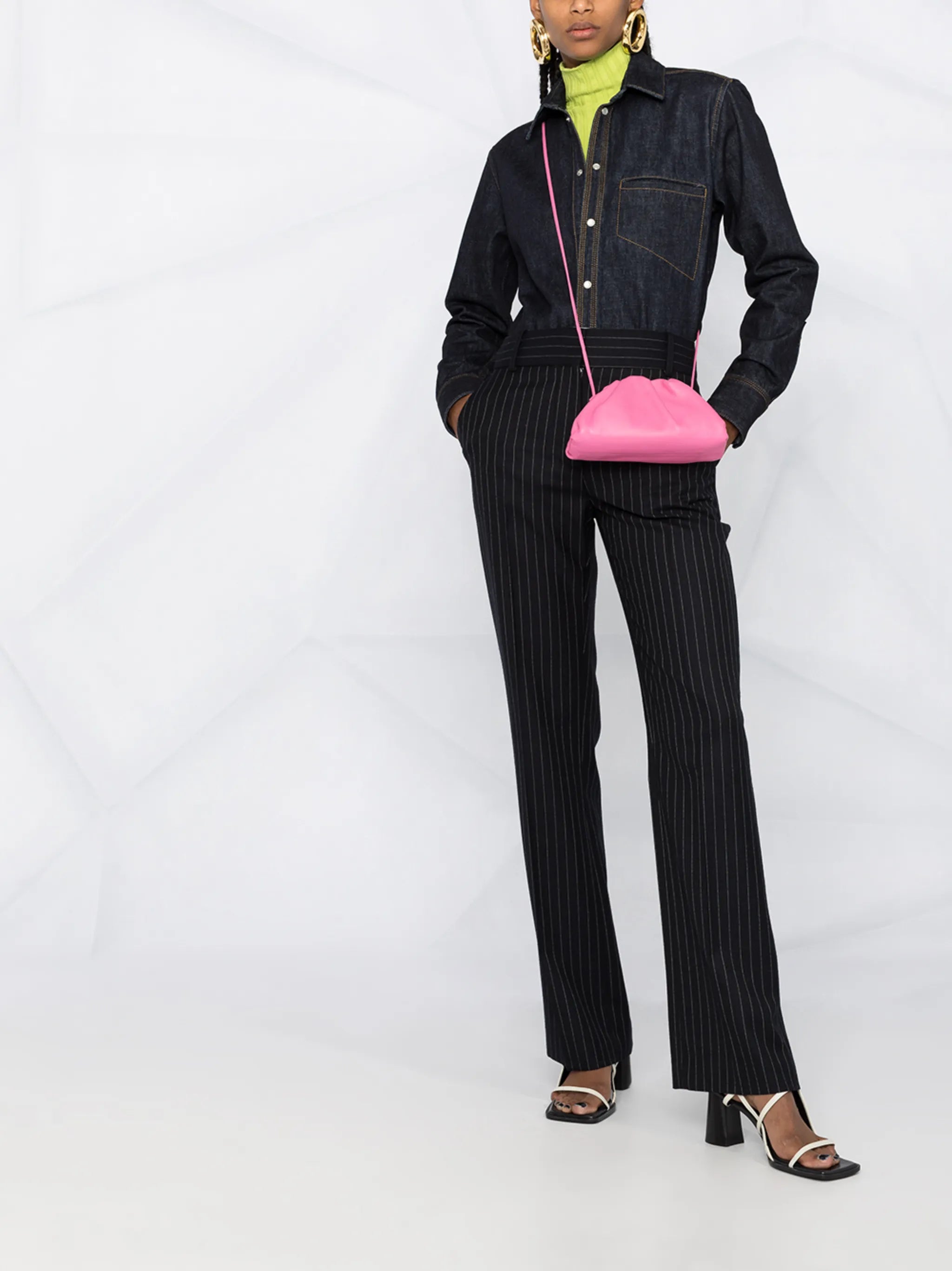 welt-pocket denim shirt