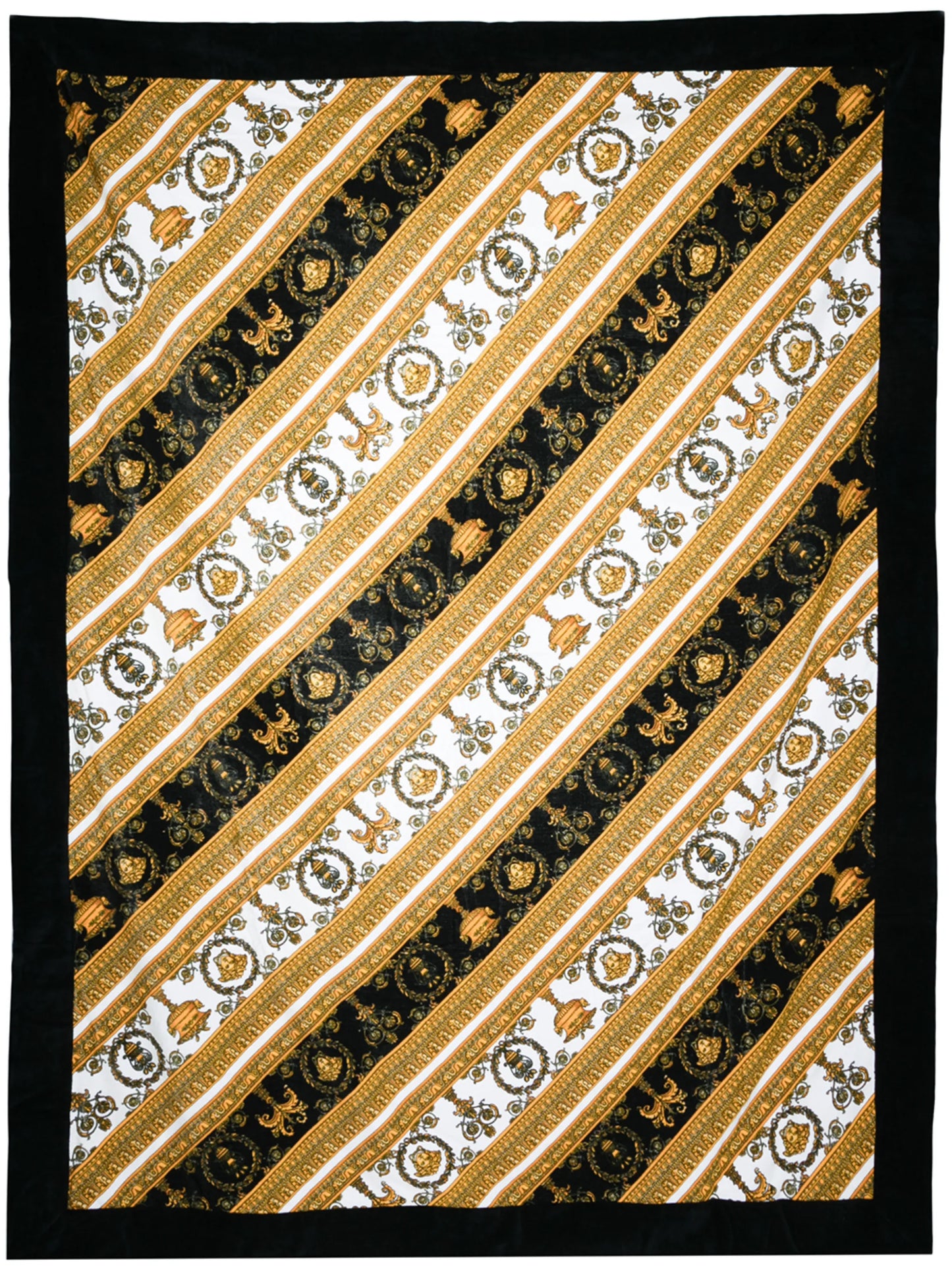 baroque-print beach towel