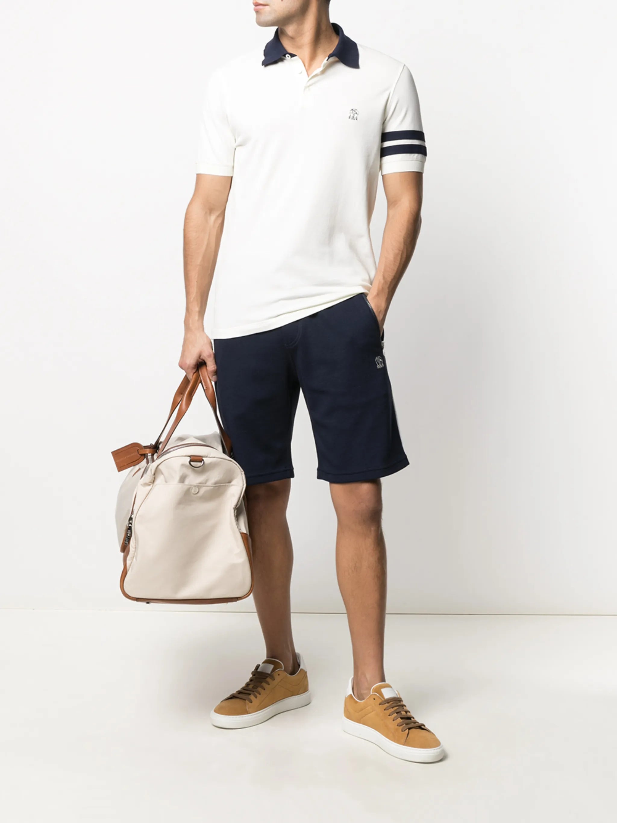 embroidered logo polo shirt