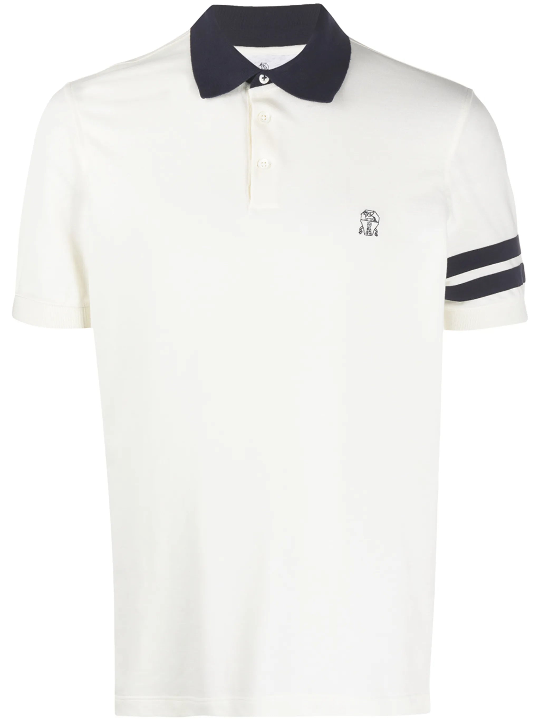 embroidered logo polo shirt