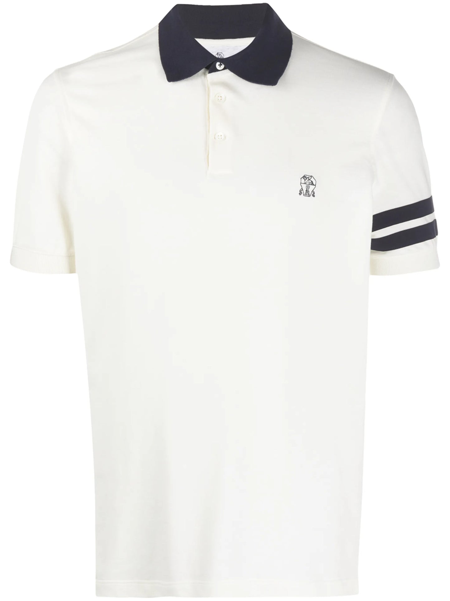 embroidered logo polo shirt