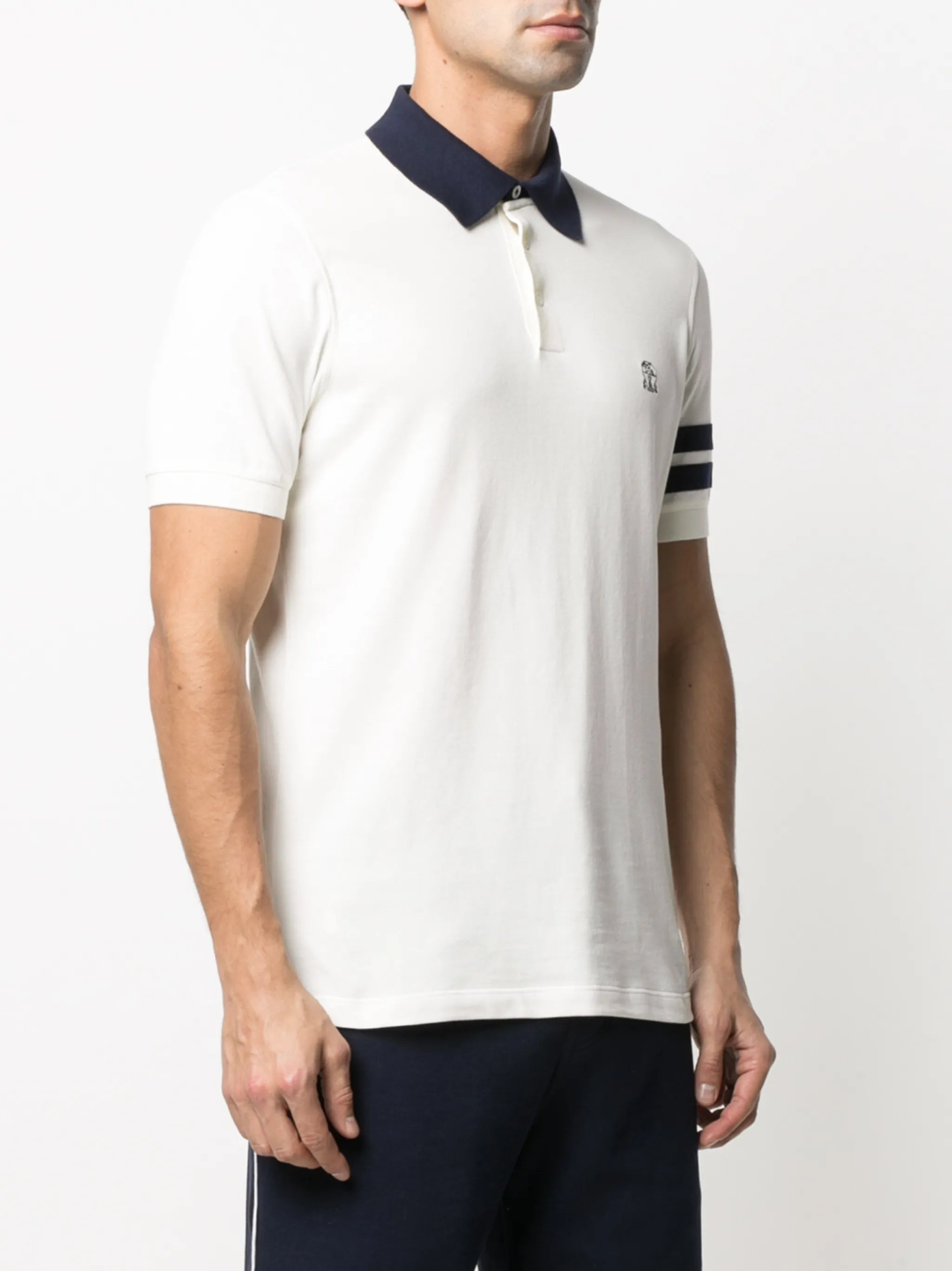 embroidered logo polo shirt