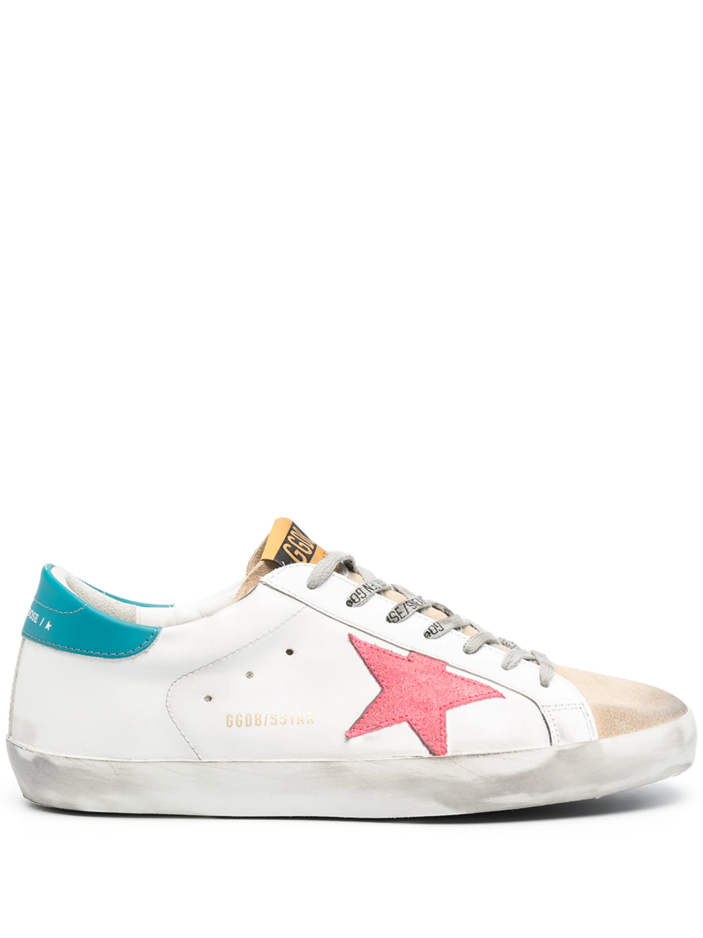 Super-star suede trim sneakers