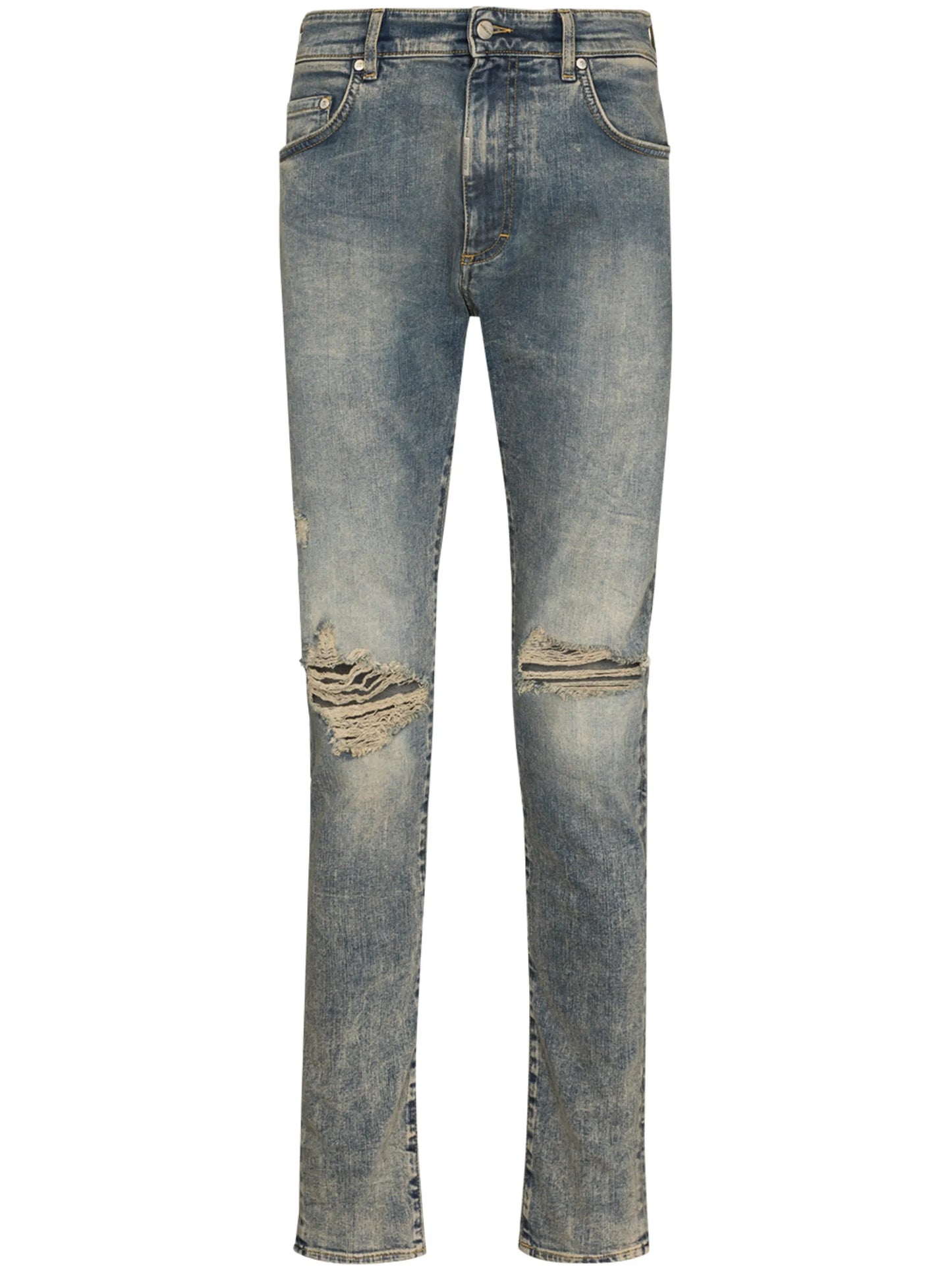 ripped-detailing skinny jeans