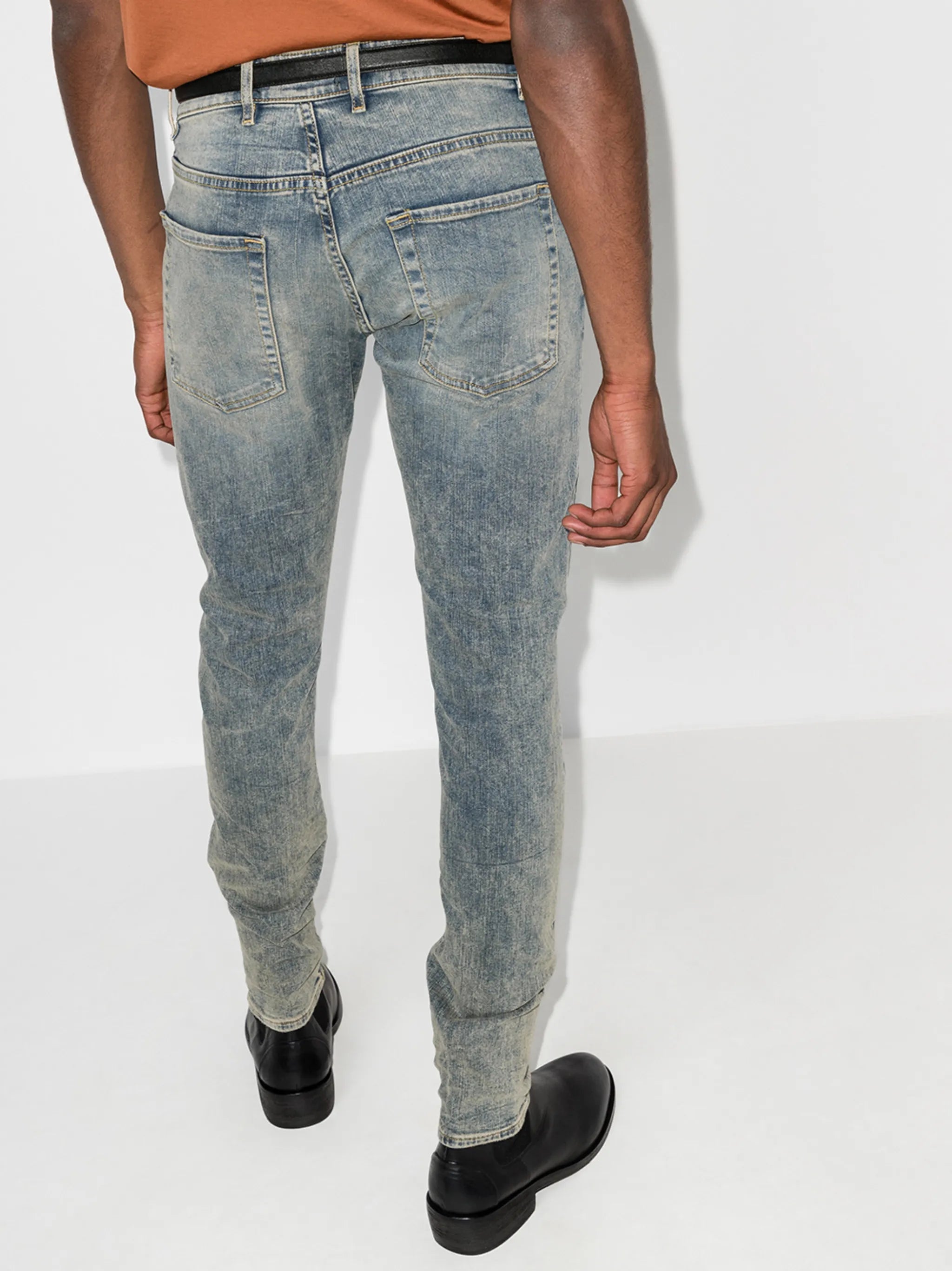 ripped-detailing skinny jeans