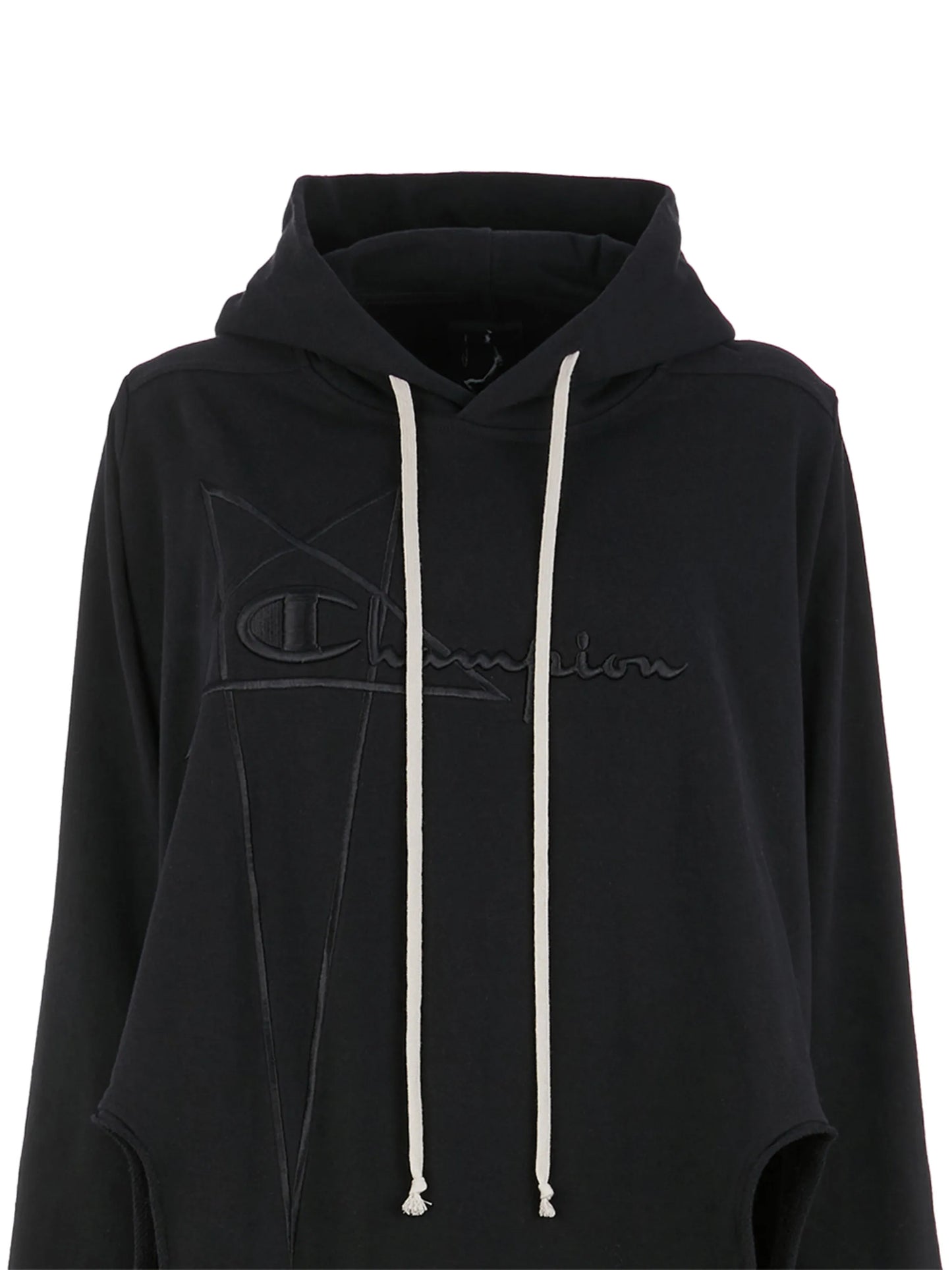 x Champion draped hoodie