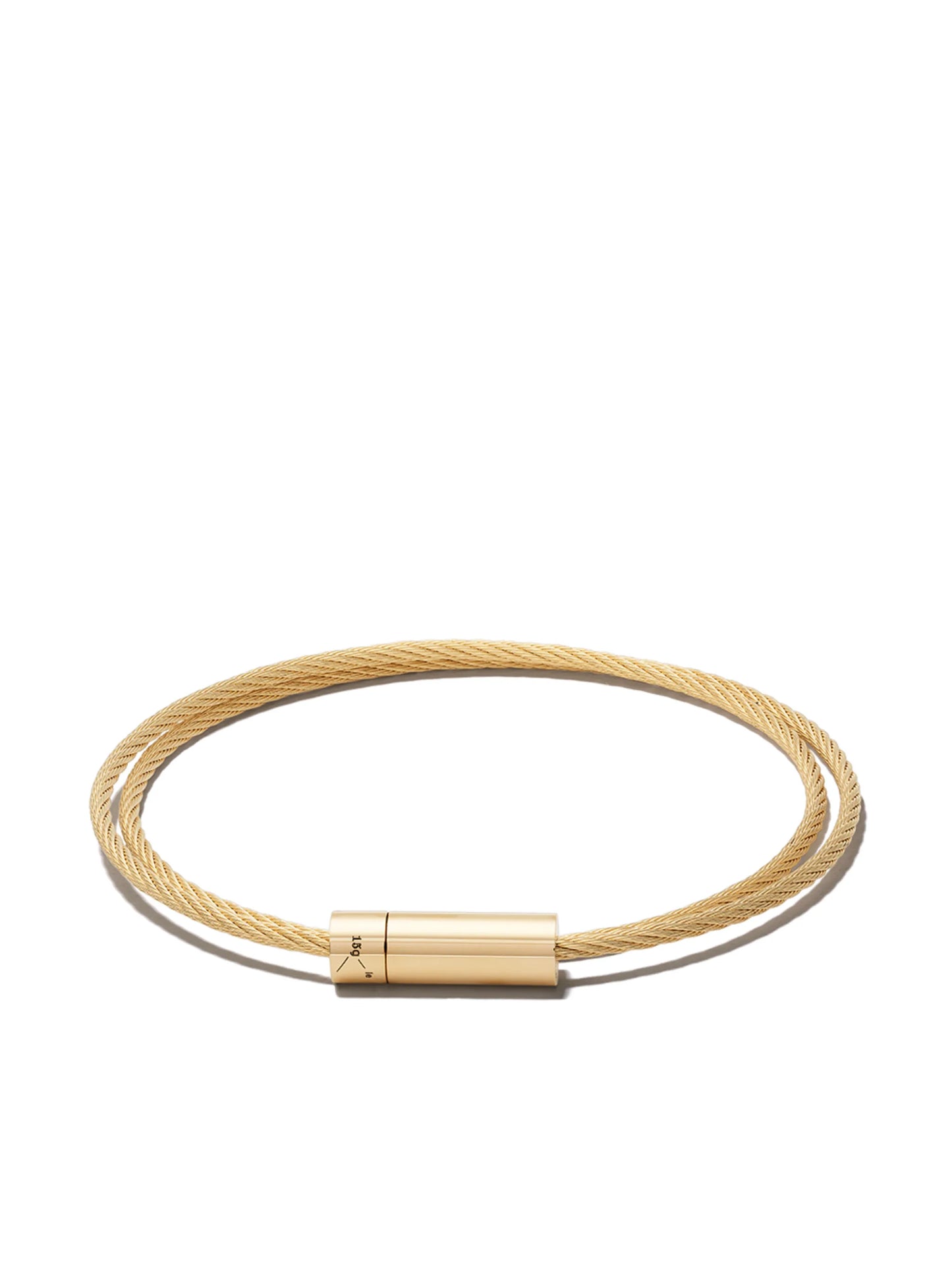 18K yellow gold Le Câble double bracelet