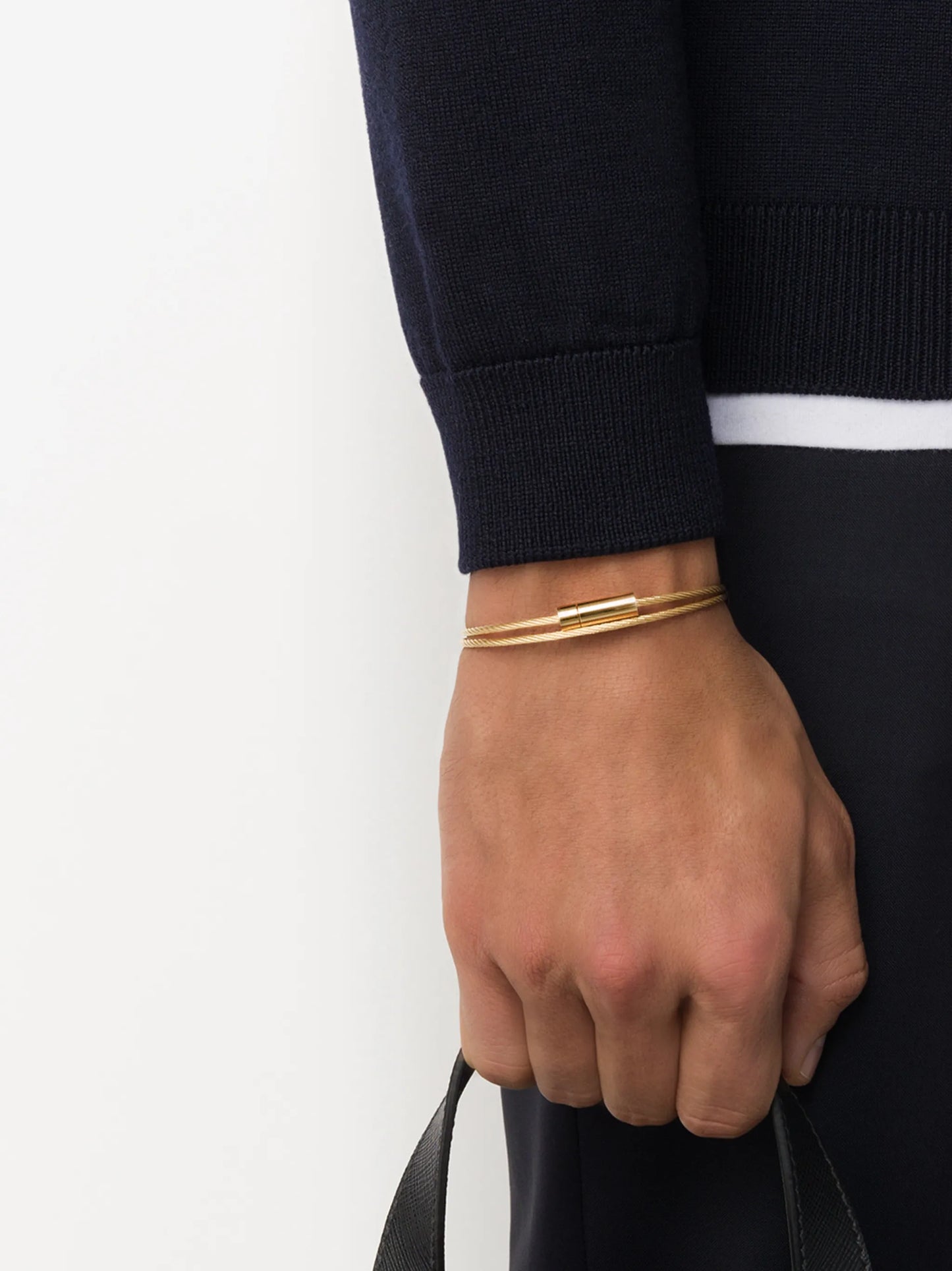 18K yellow gold Le Câble double bracelet