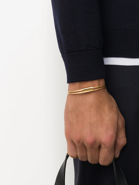 18K yellow gold Le Câble double bracelet