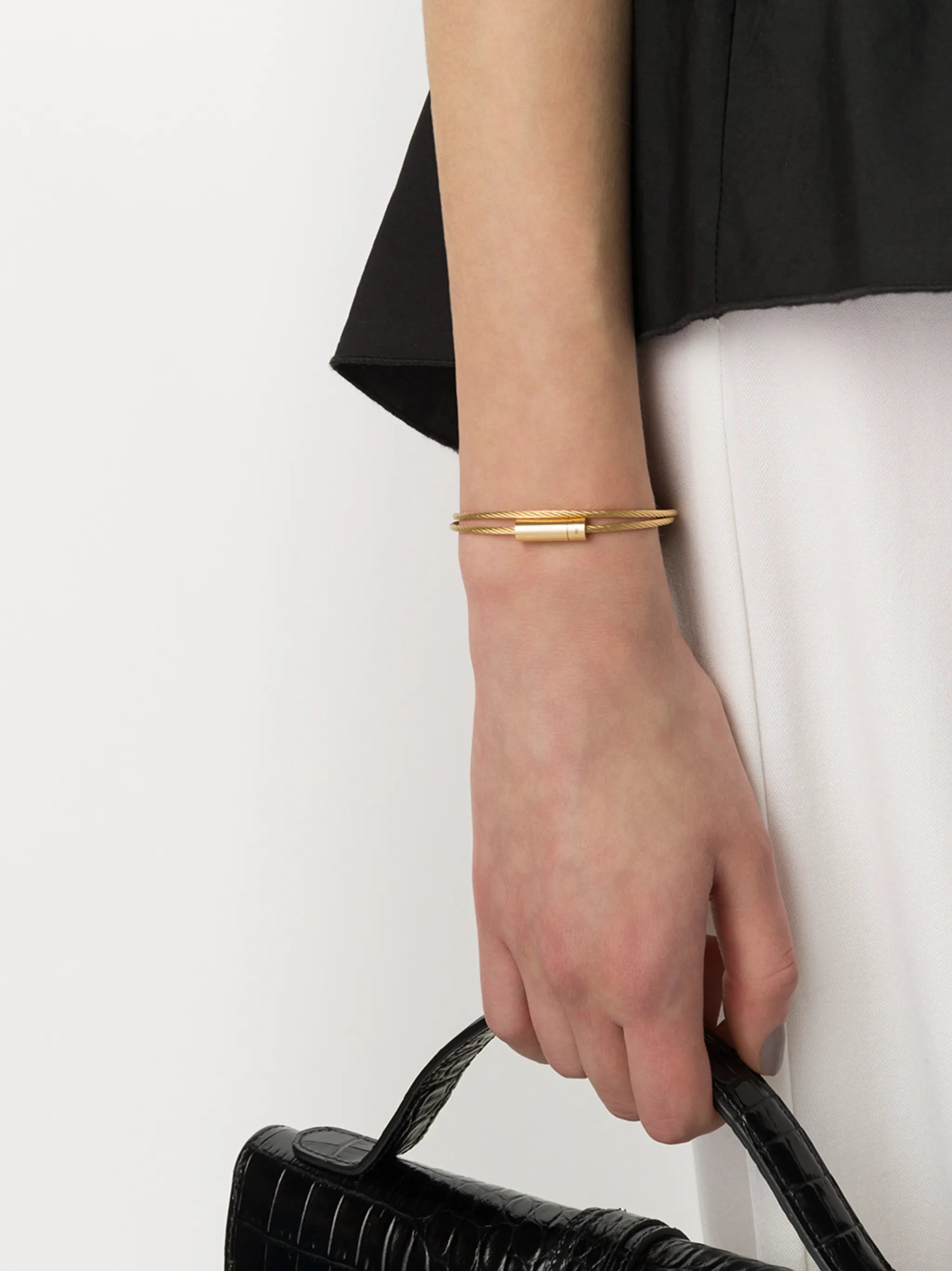 18K yellow gold Le Câble double bracelet