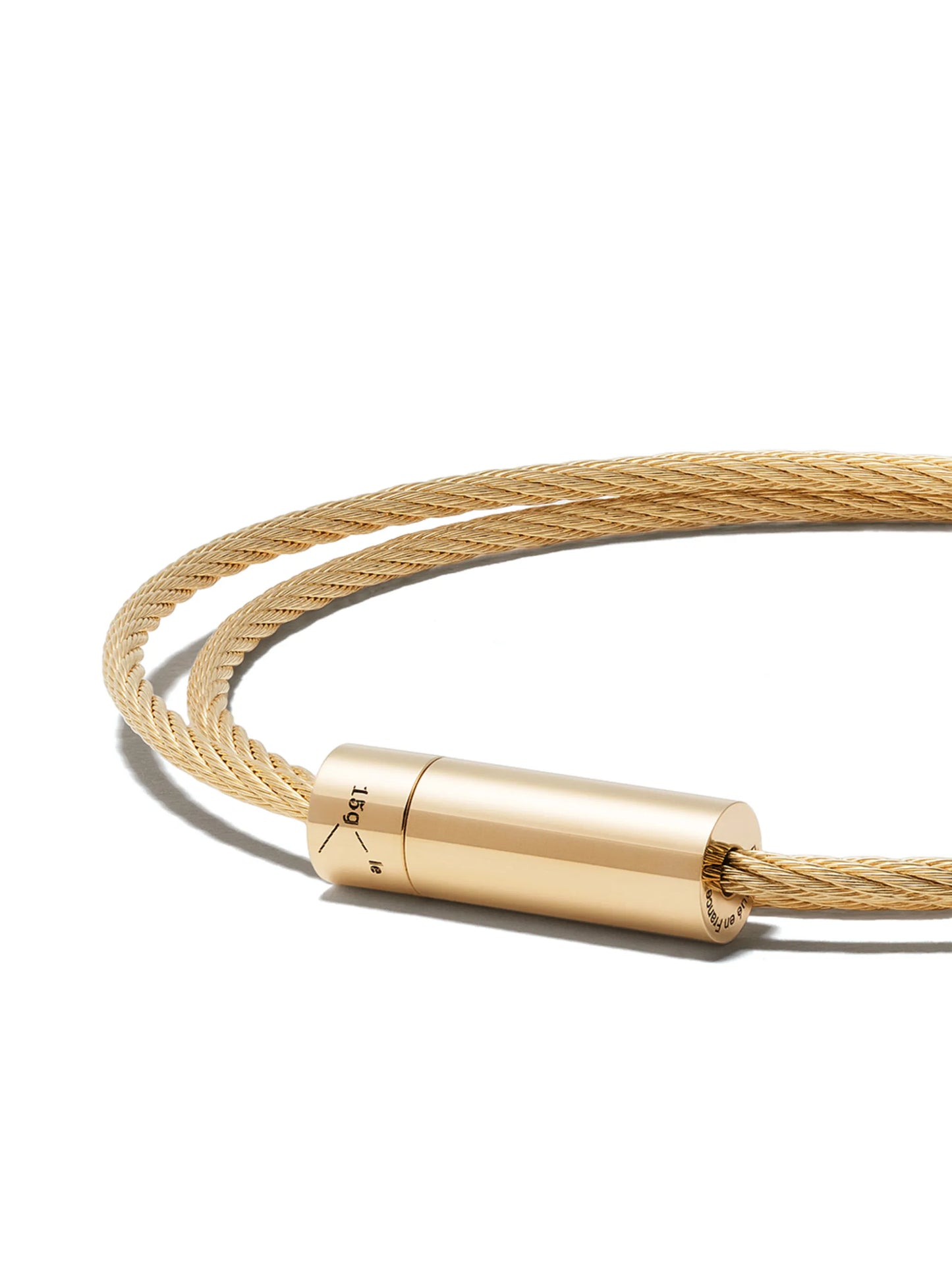 18K yellow gold Le Câble double bracelet