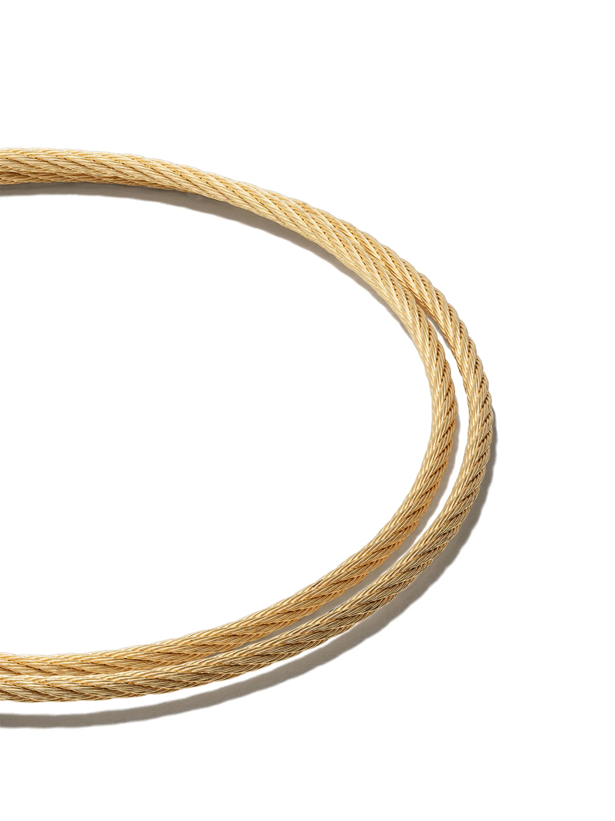 18K yellow gold Le Câble double bracelet