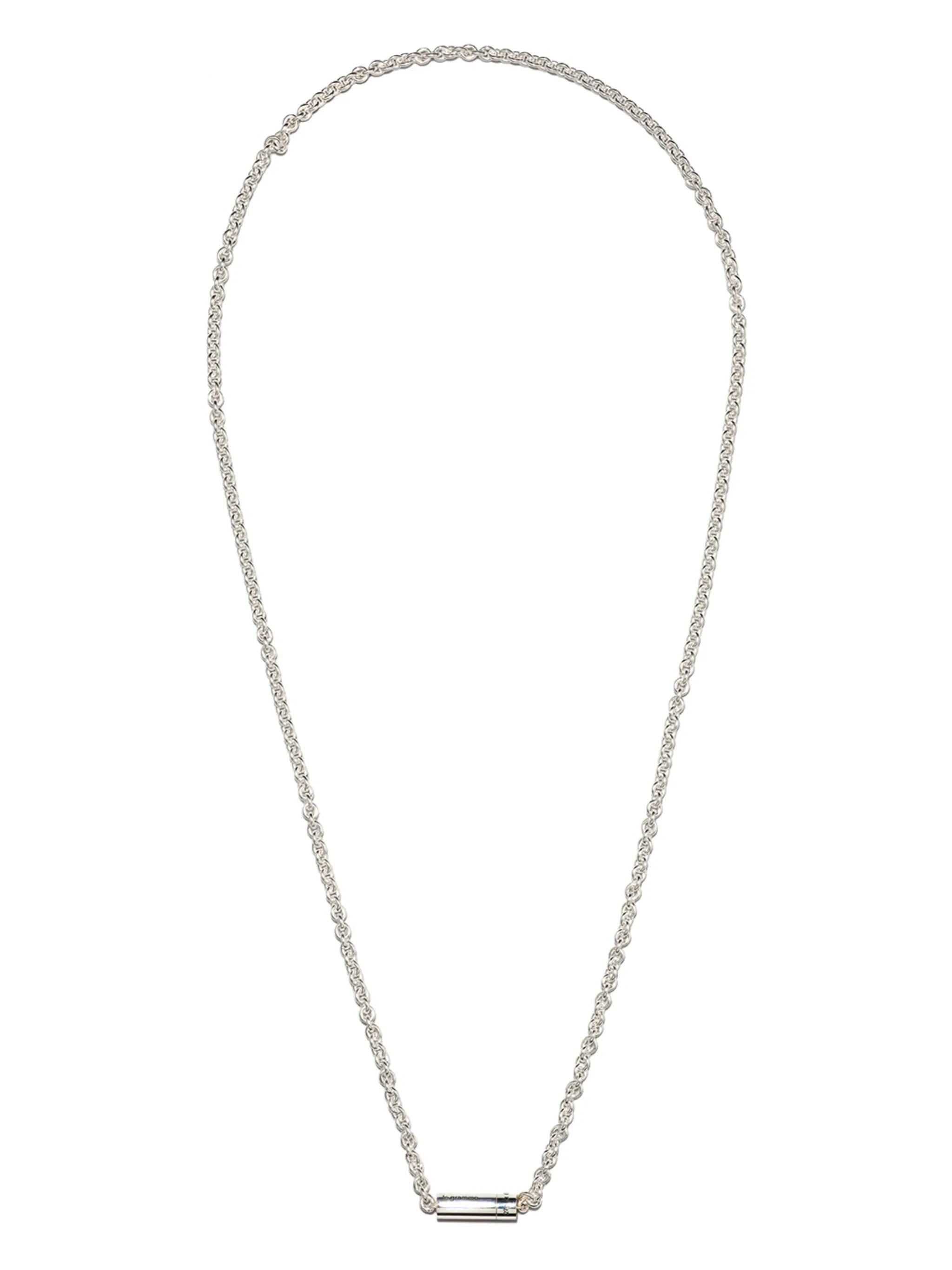 sterling silver Segment cable-chain necklace
