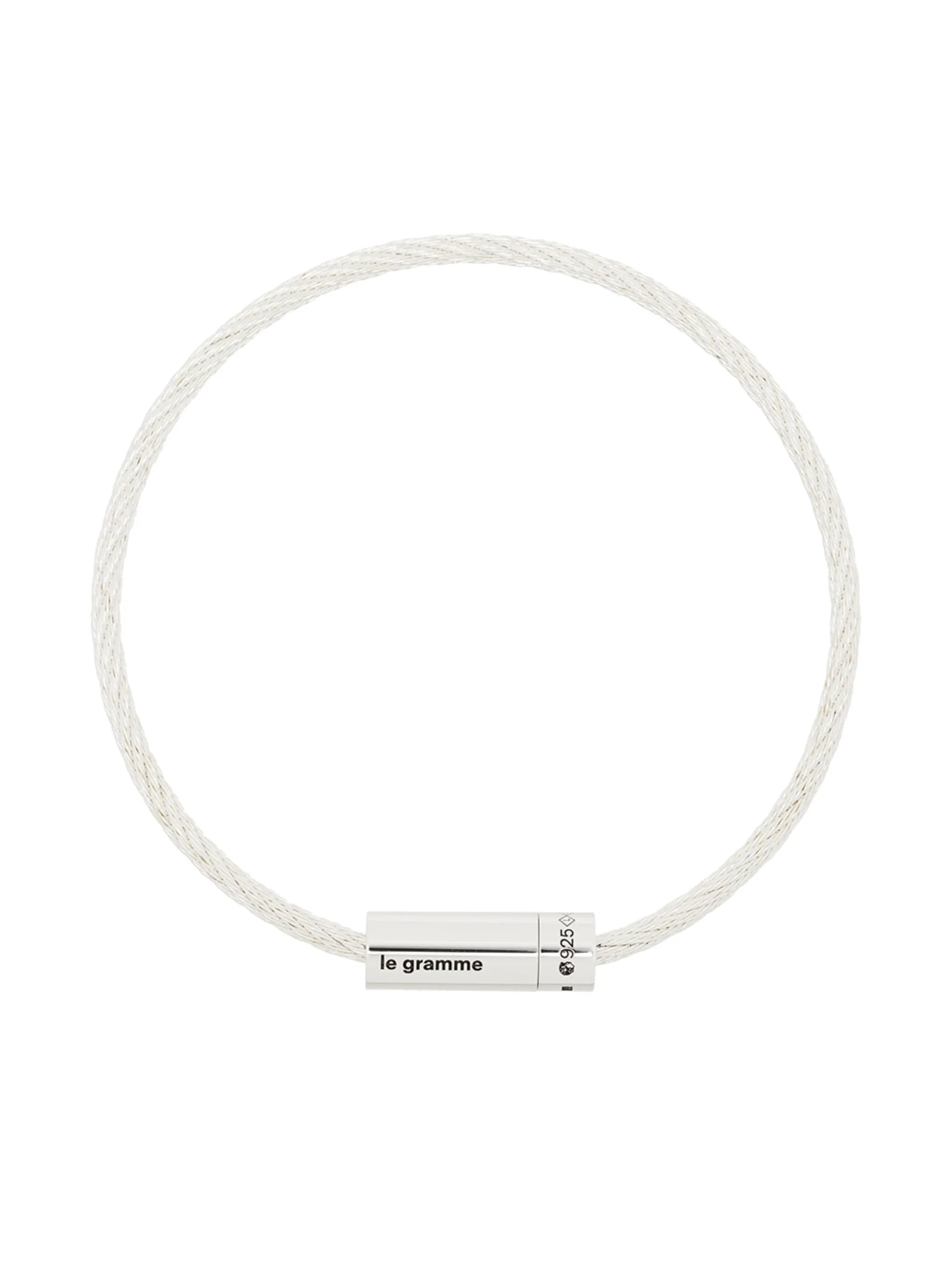 Le 9g polished cable bracelet