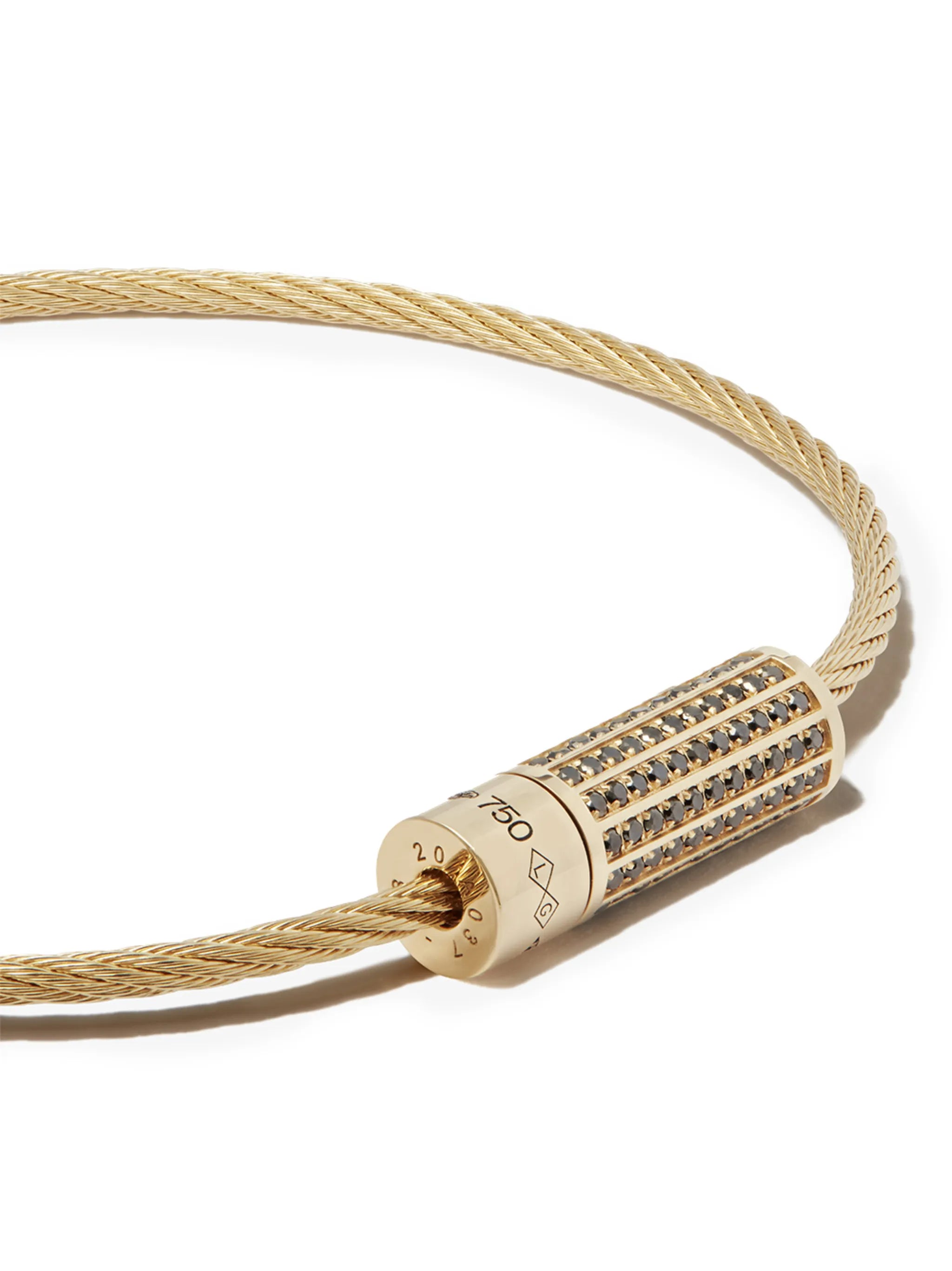 18kt yellow gold 9G Cable bracelet