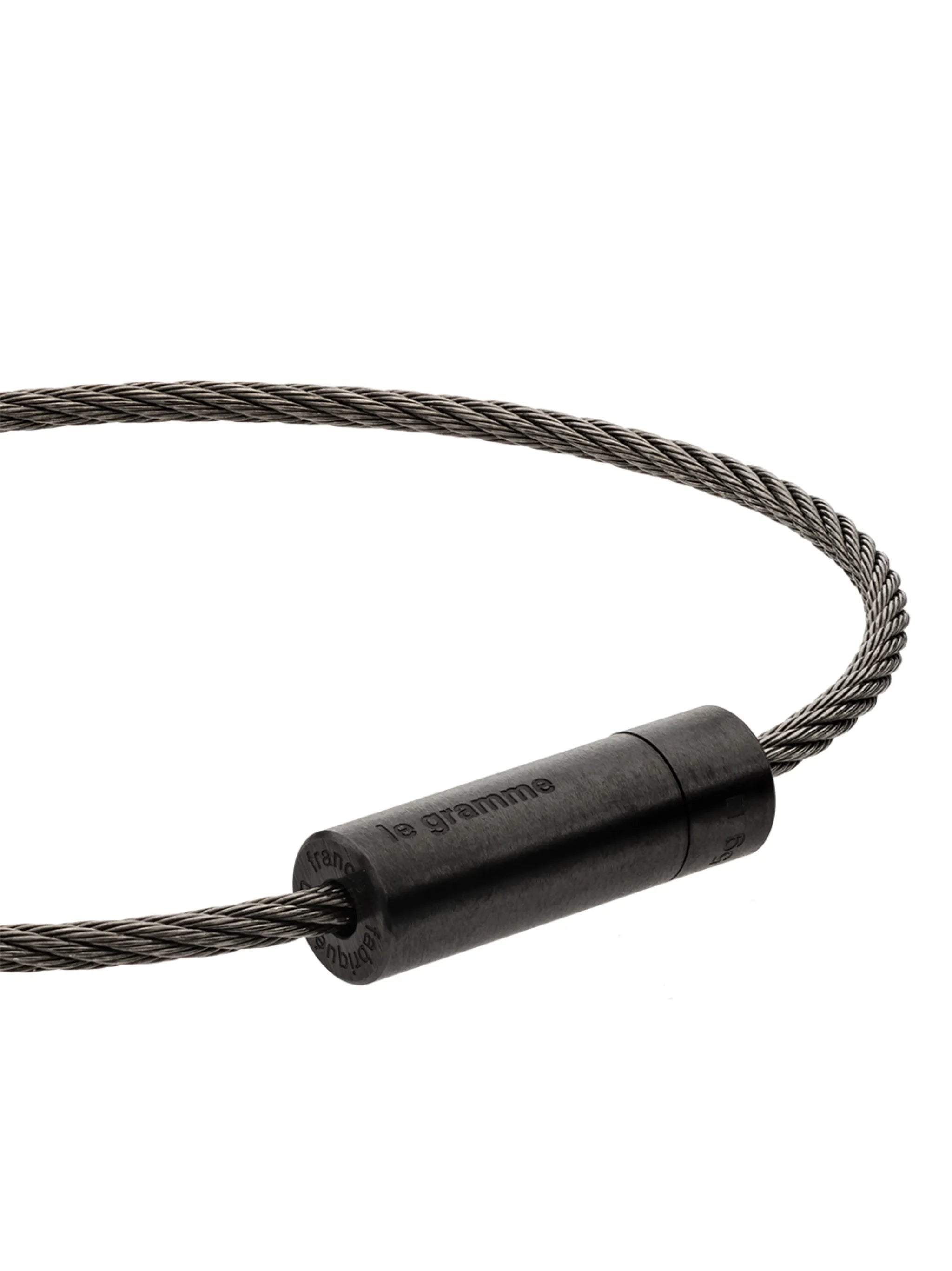 Le 5g brushed ceramic cable bracelet