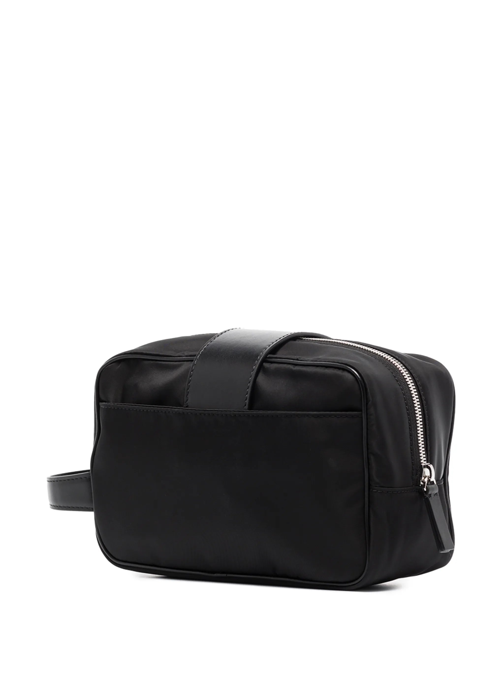 leather-trim wash bag