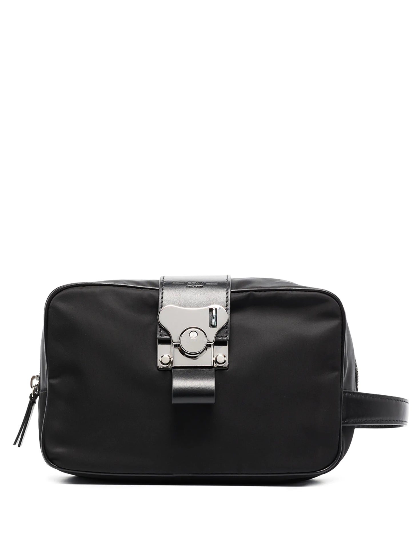 leather-trim wash bag