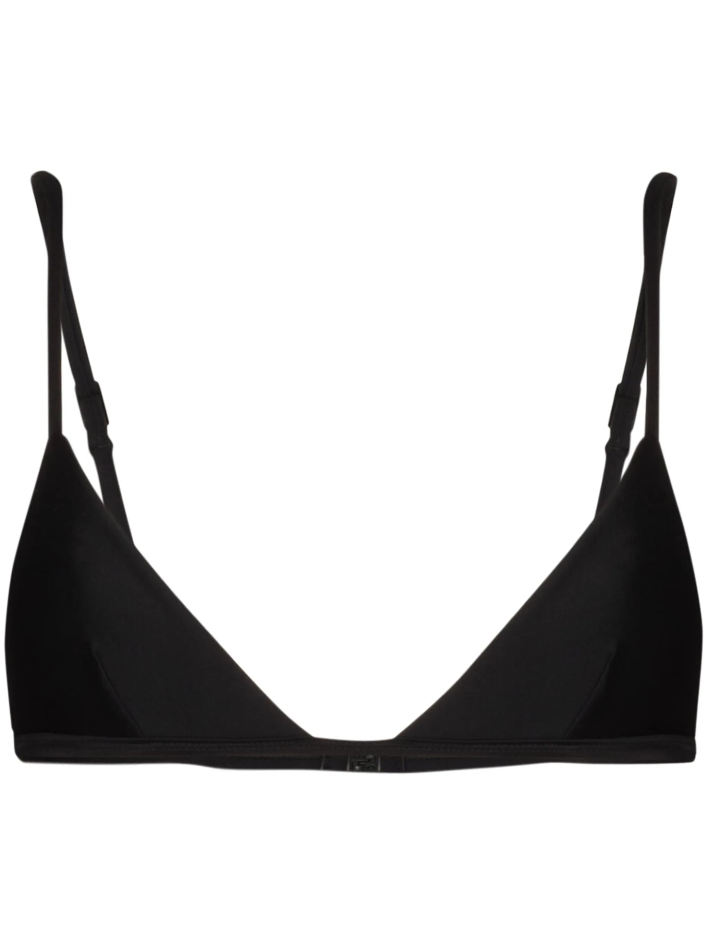 Petite triangle-cup bikini top