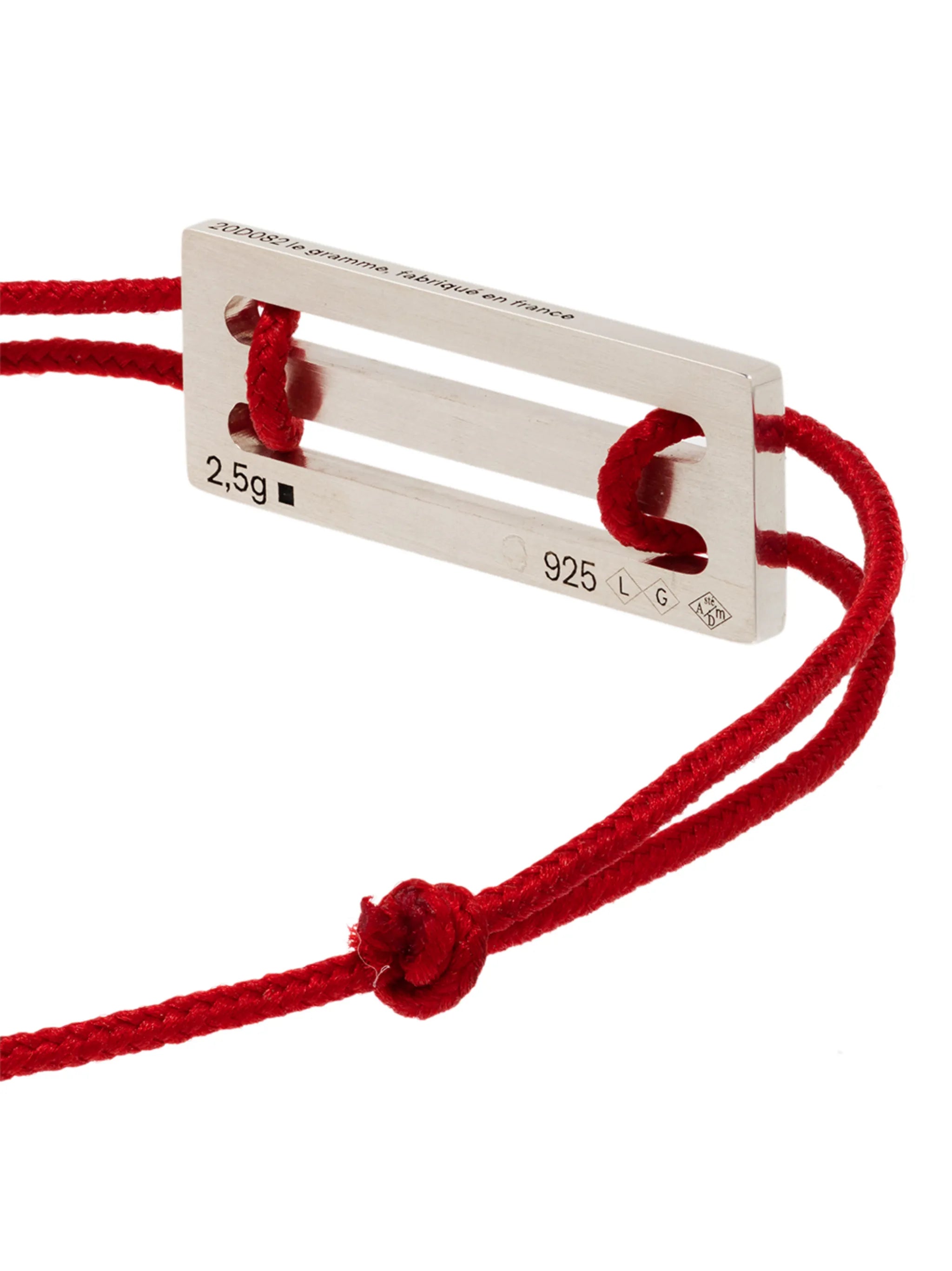 sterling silver Le 2.5g cord bracelet