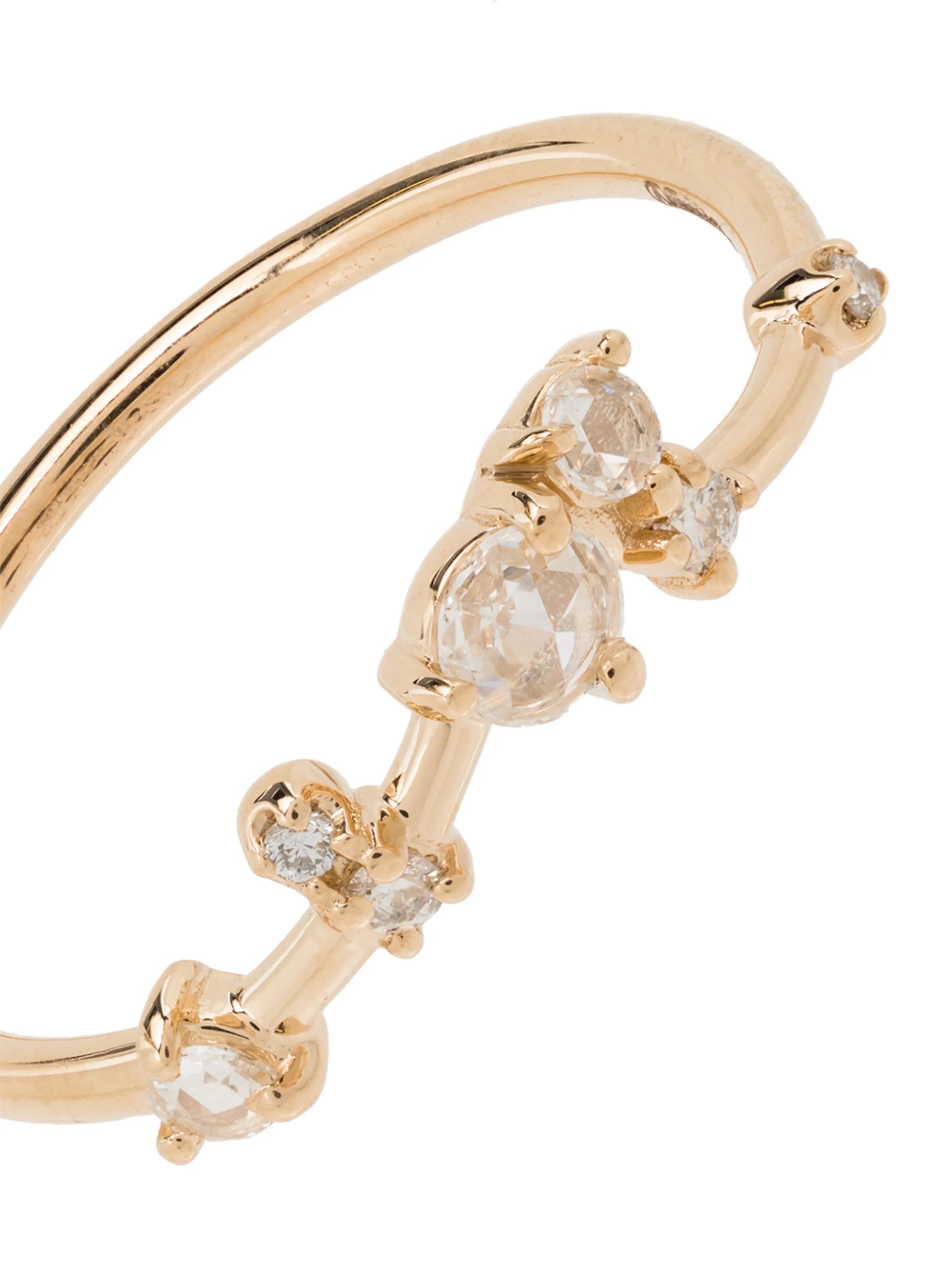 14kt yellow gold diamond-embellished ring